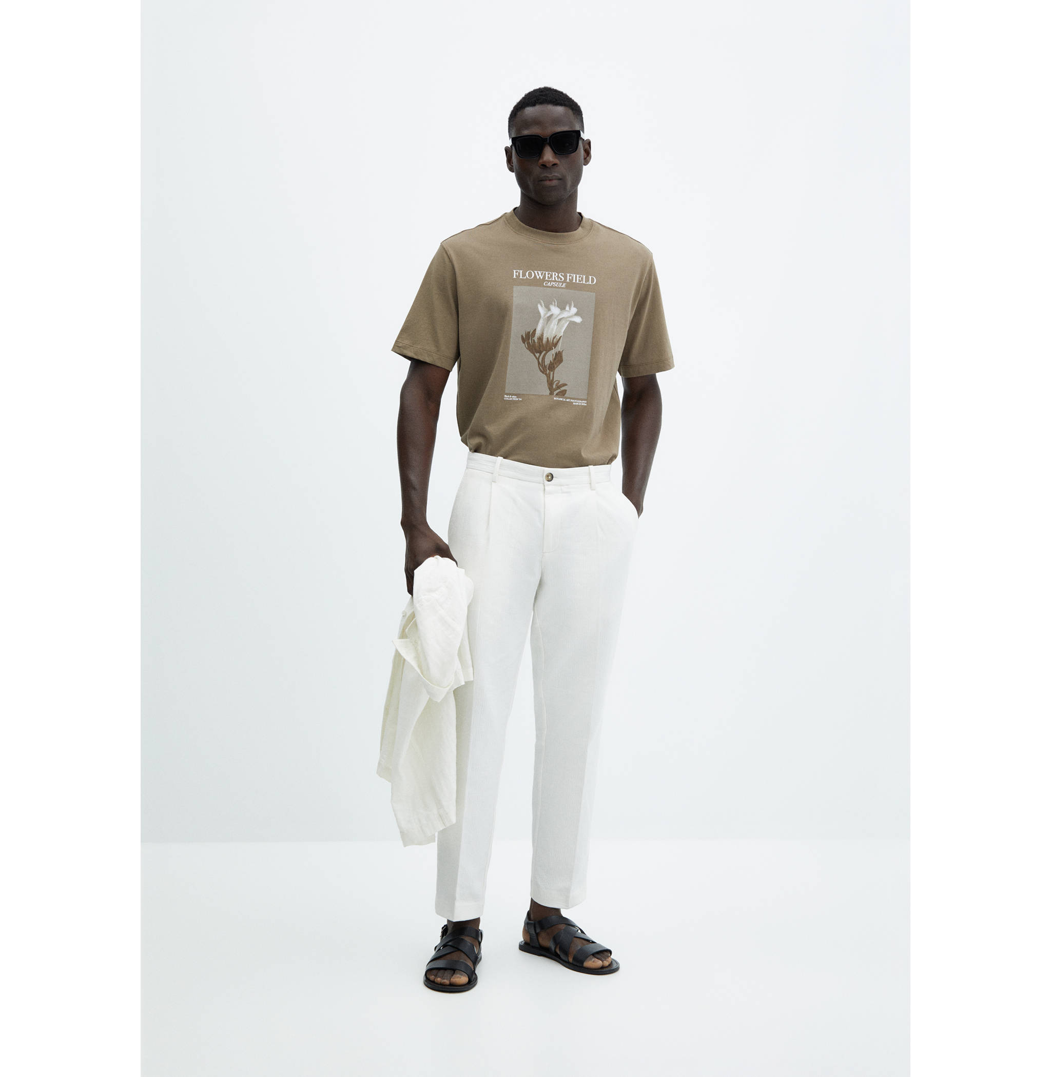 Camiseta slim fit estampado - Plano general