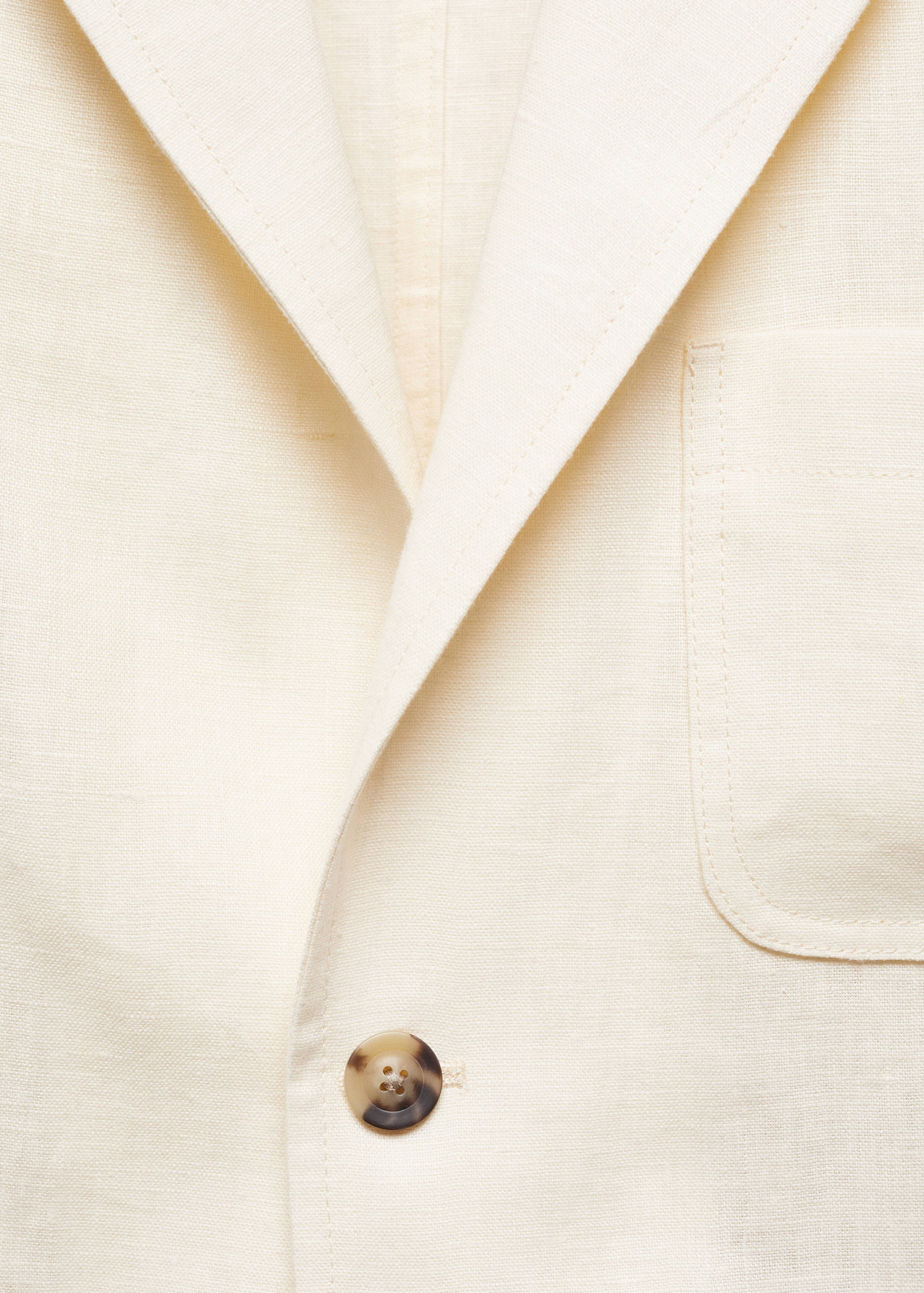 100% relaxed-firt linen jacket with pockets - Details of the article 8