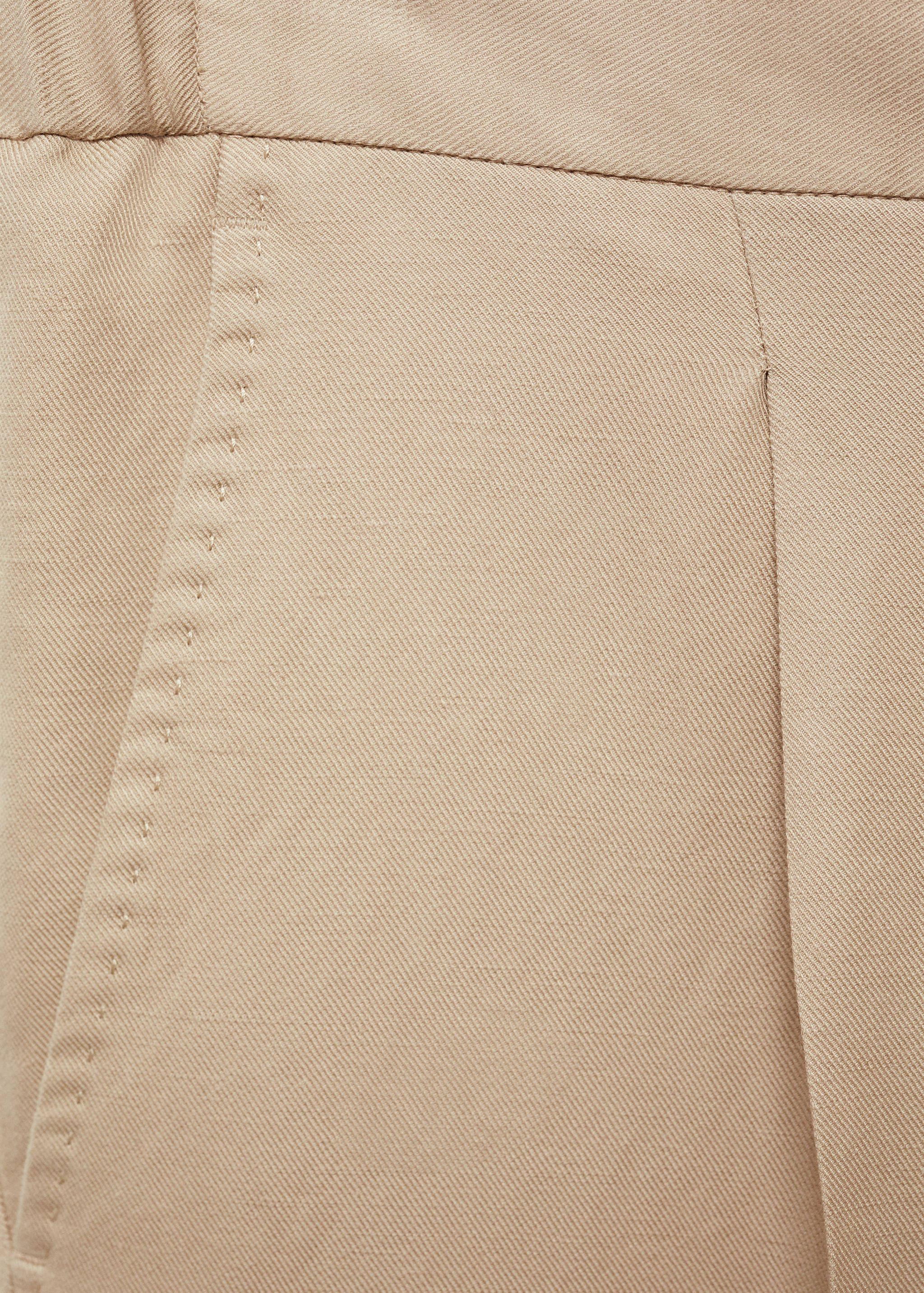 Tencel-linen pleated trousers - Details of the article 0