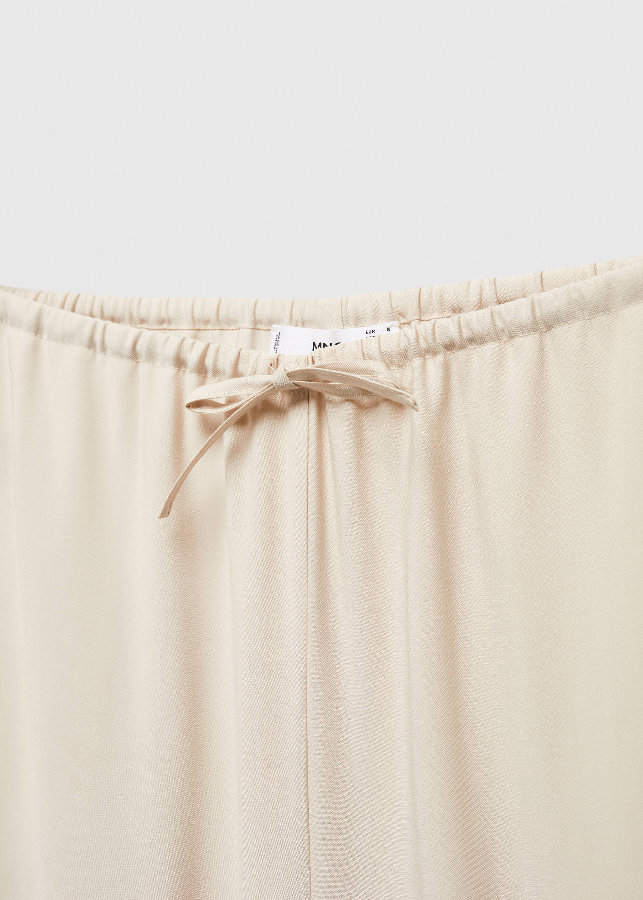 Wide leg trousers with elastic waist - Details of the article 8