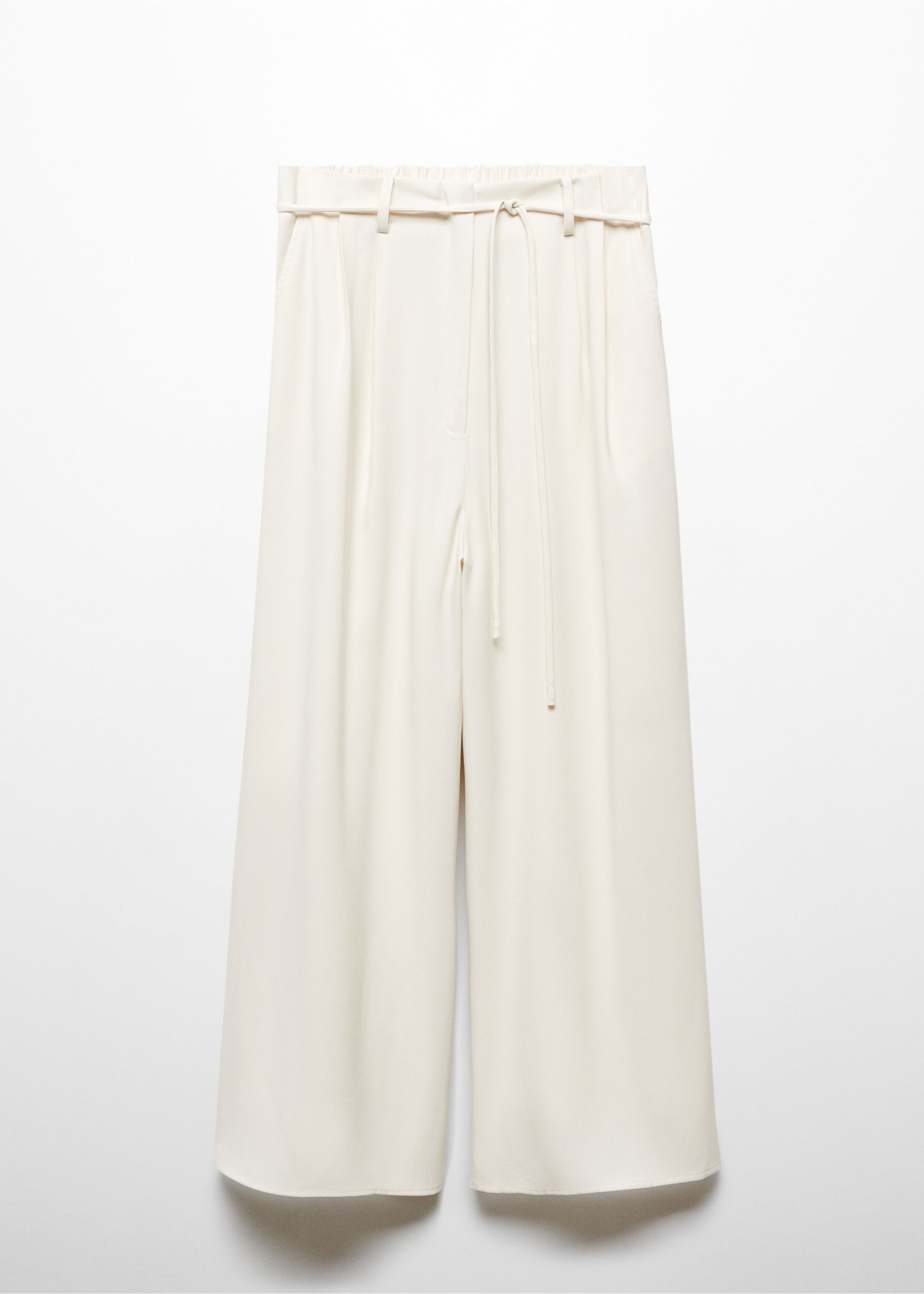 Wideleg trousers with belt - Article without model