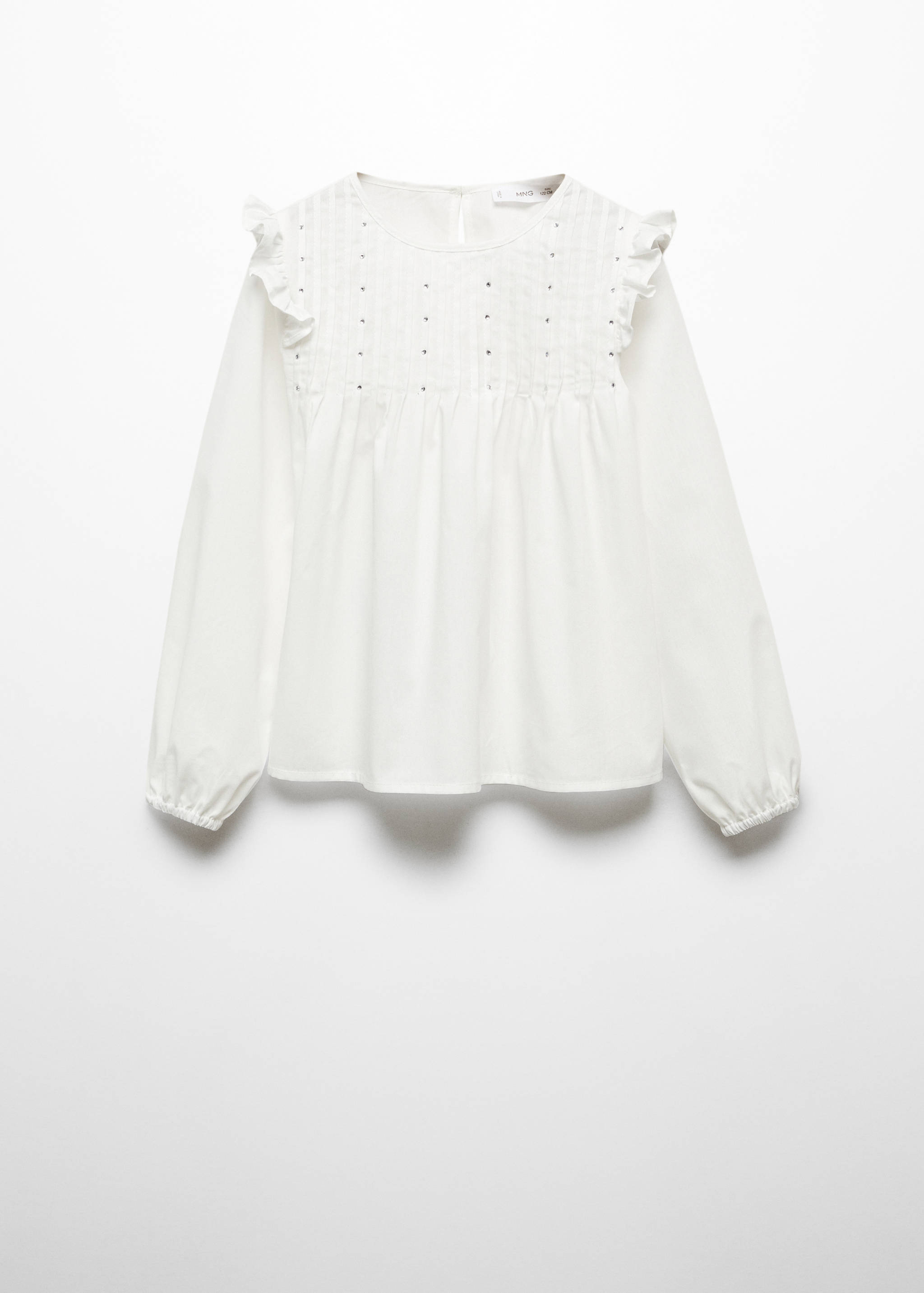 Blusa de algodão com folhos - Artigo sem modelo