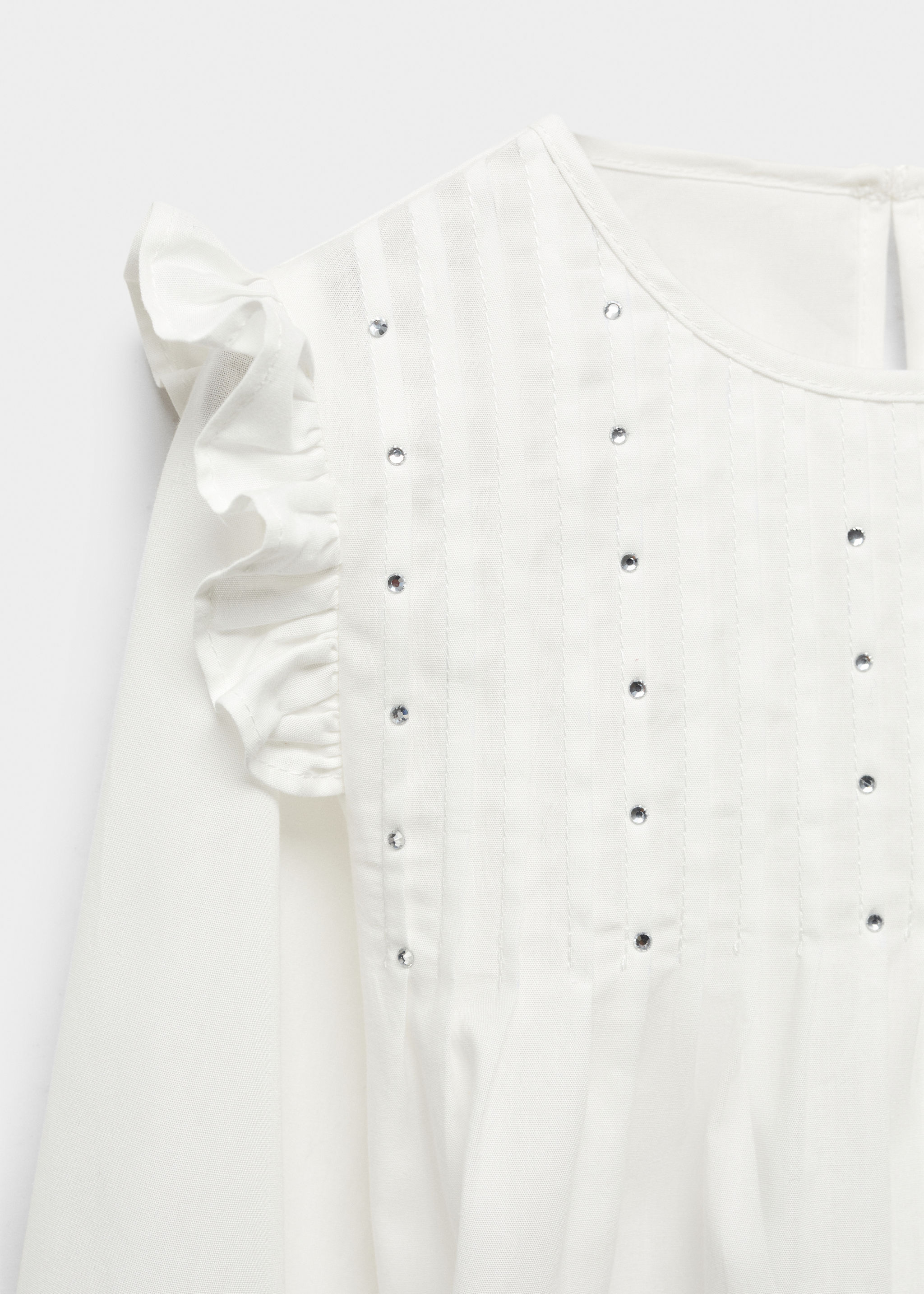 Blusa de algodão com folhos - Pormenor do artigo 8