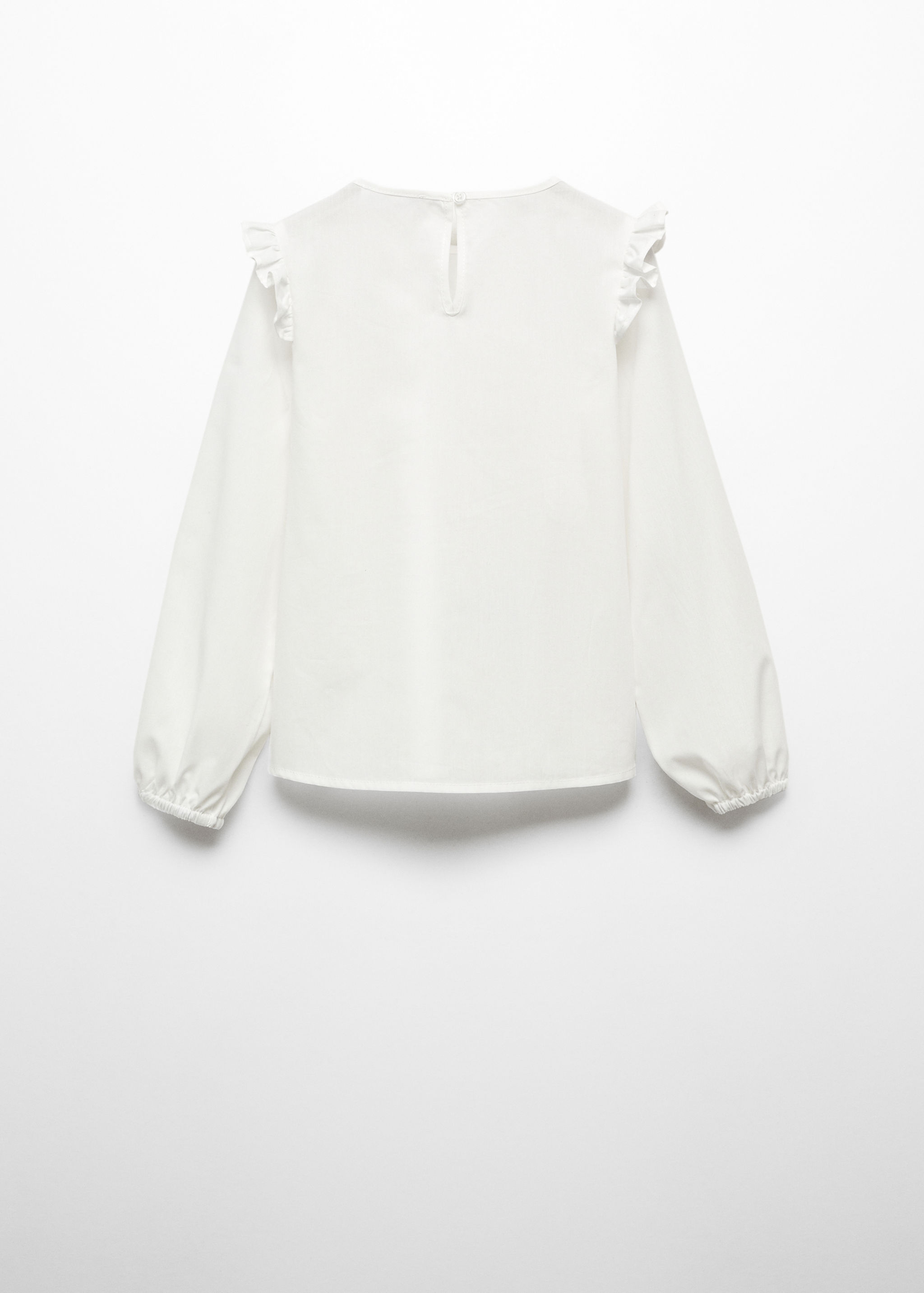 Blusa de algodão com folhos - Verso do artigo
