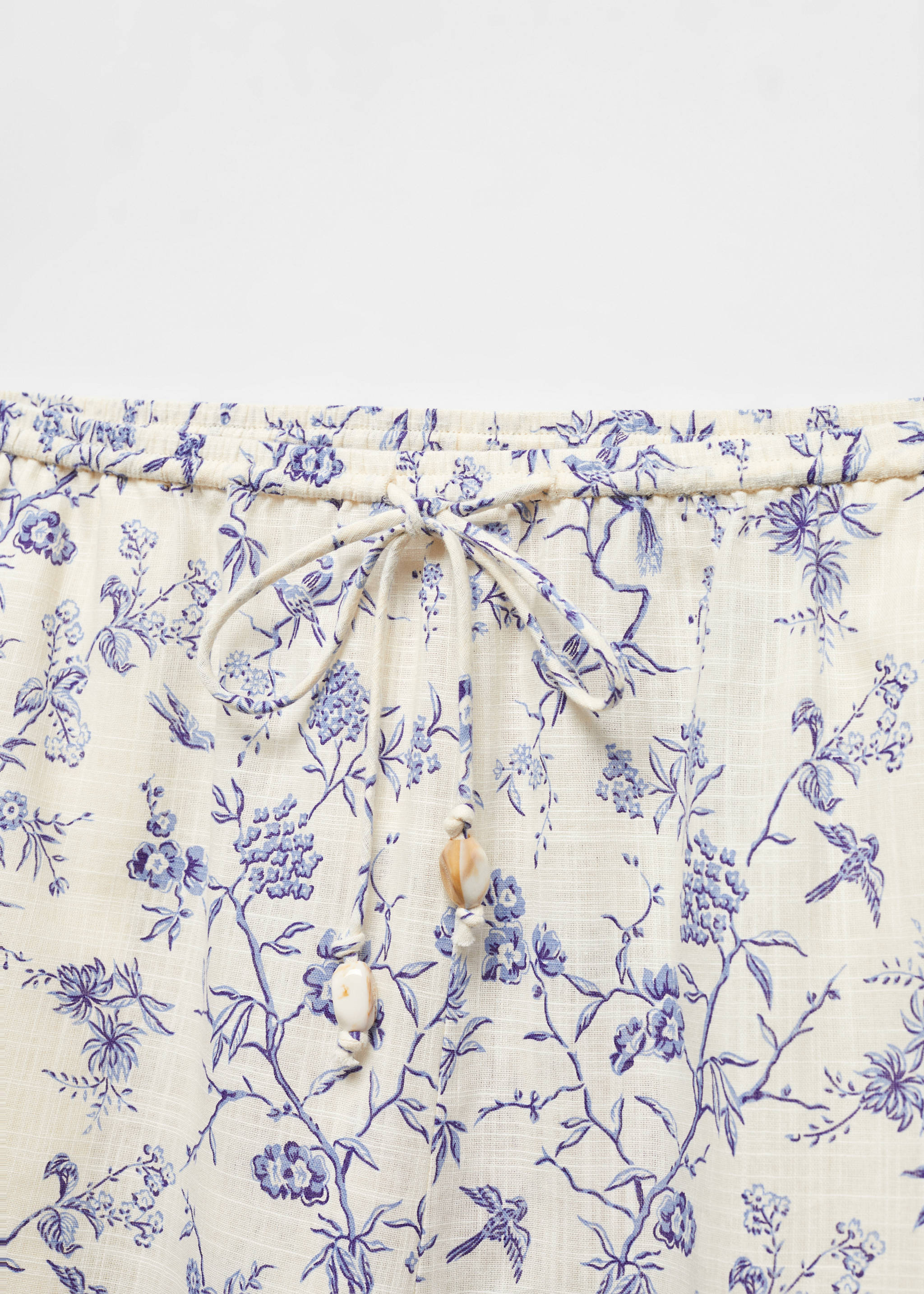 Printed cotton trousers - Details of the article 8