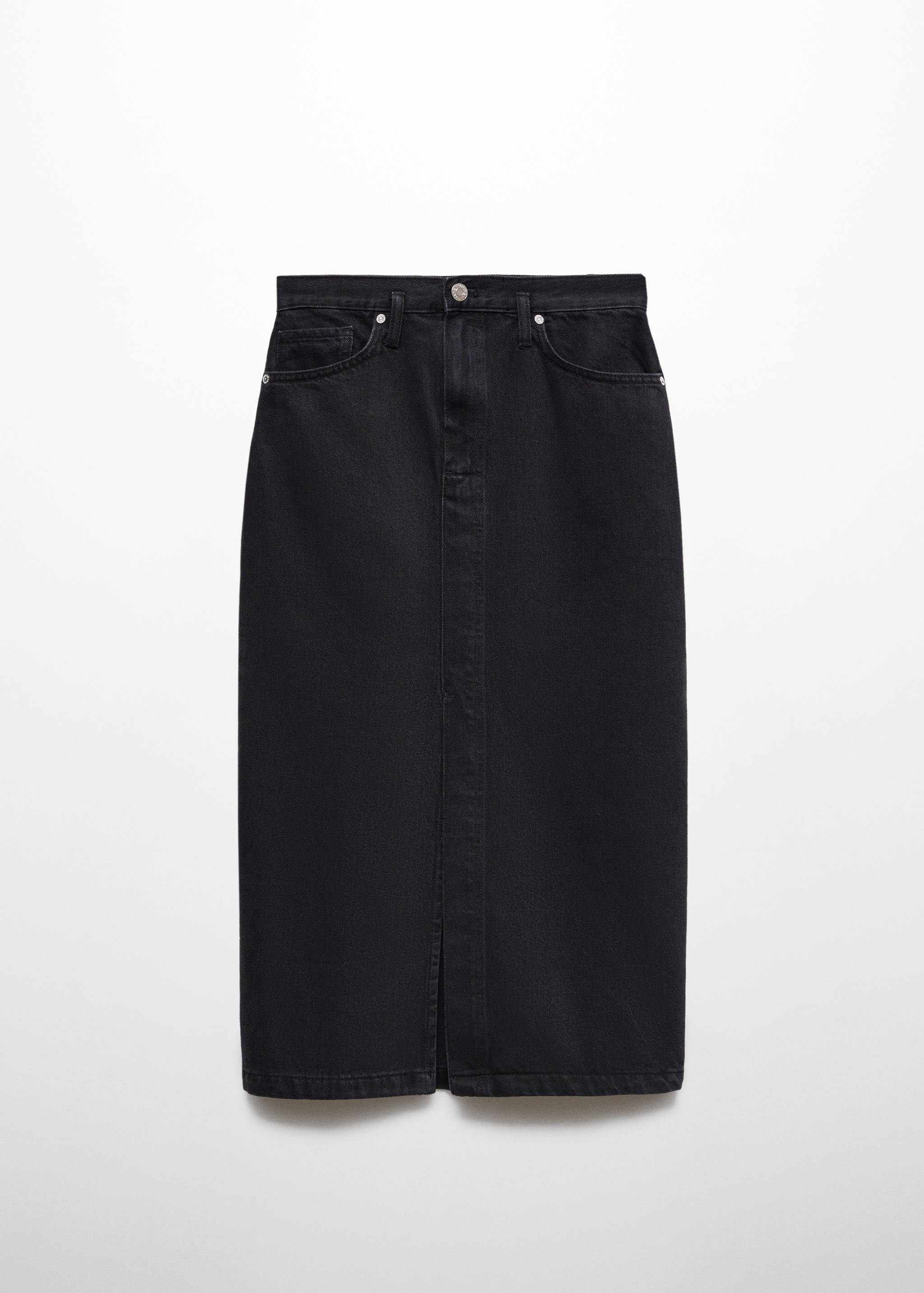 Denim midi-skirt - Article without model