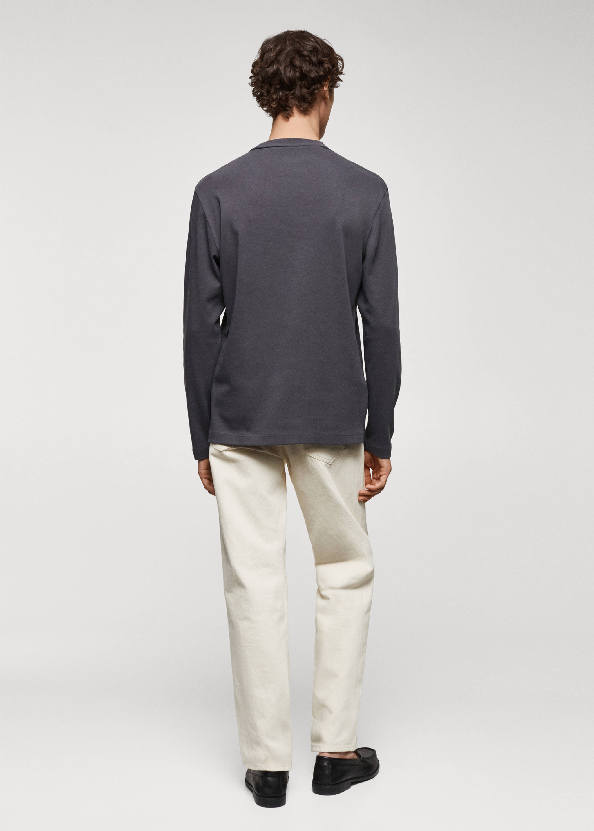 Langarm-T-Shirt aus 100 % Baumwolle - Rückseite des Artikels