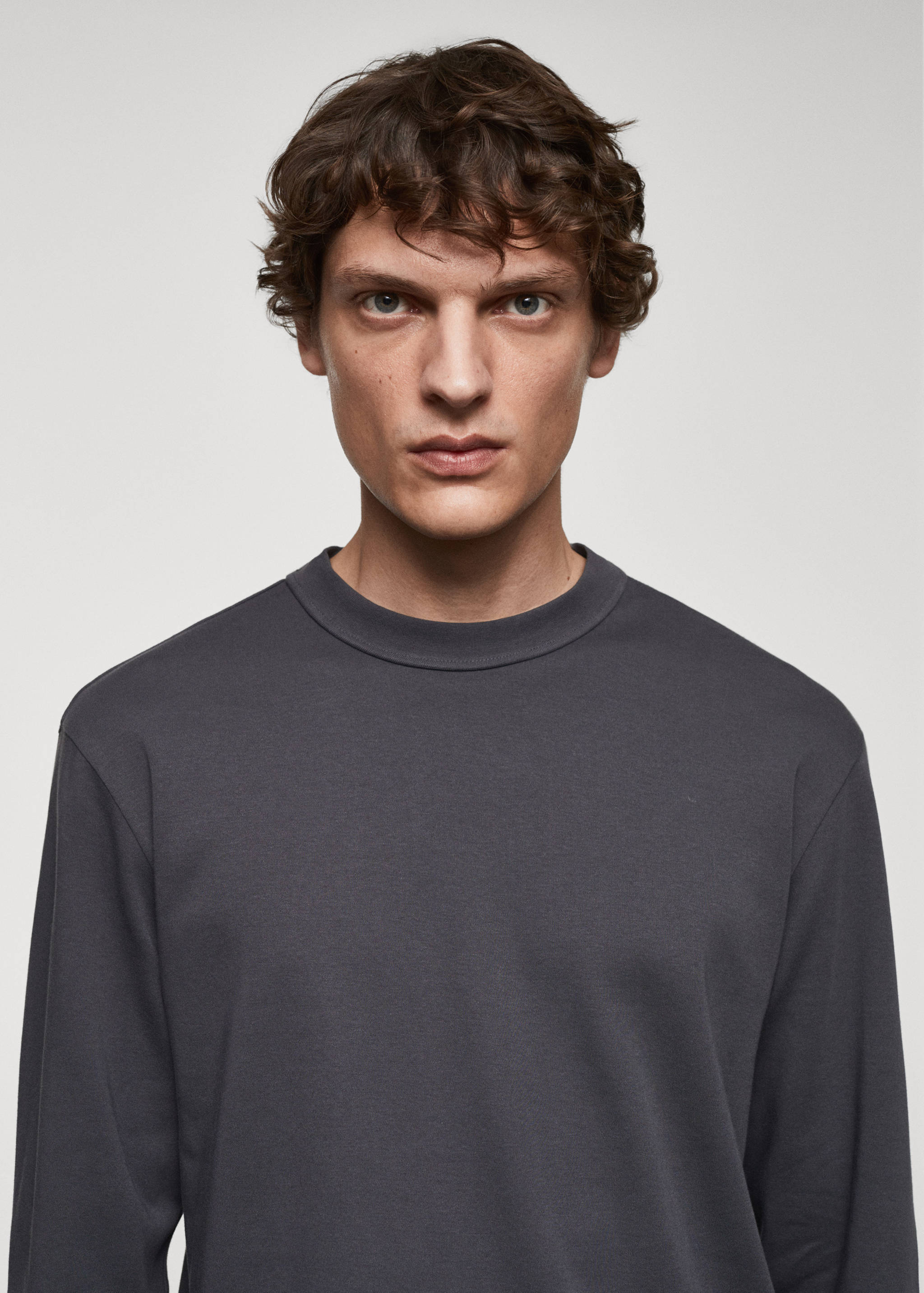 Langarm-T-Shirt aus 100 % Baumwolle - Detail des Artikels 1