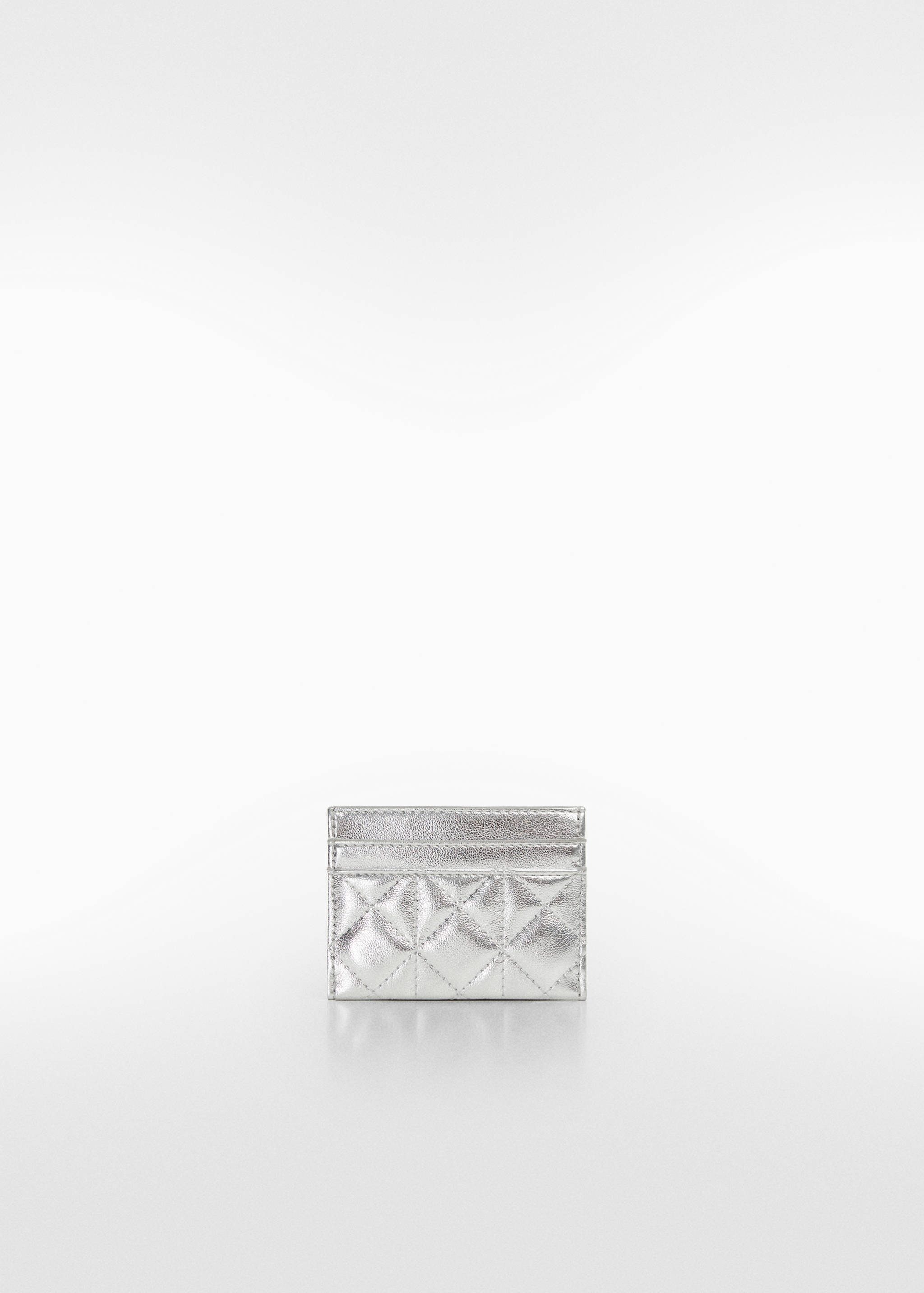 Quilted cardholder with logo - Medium plane