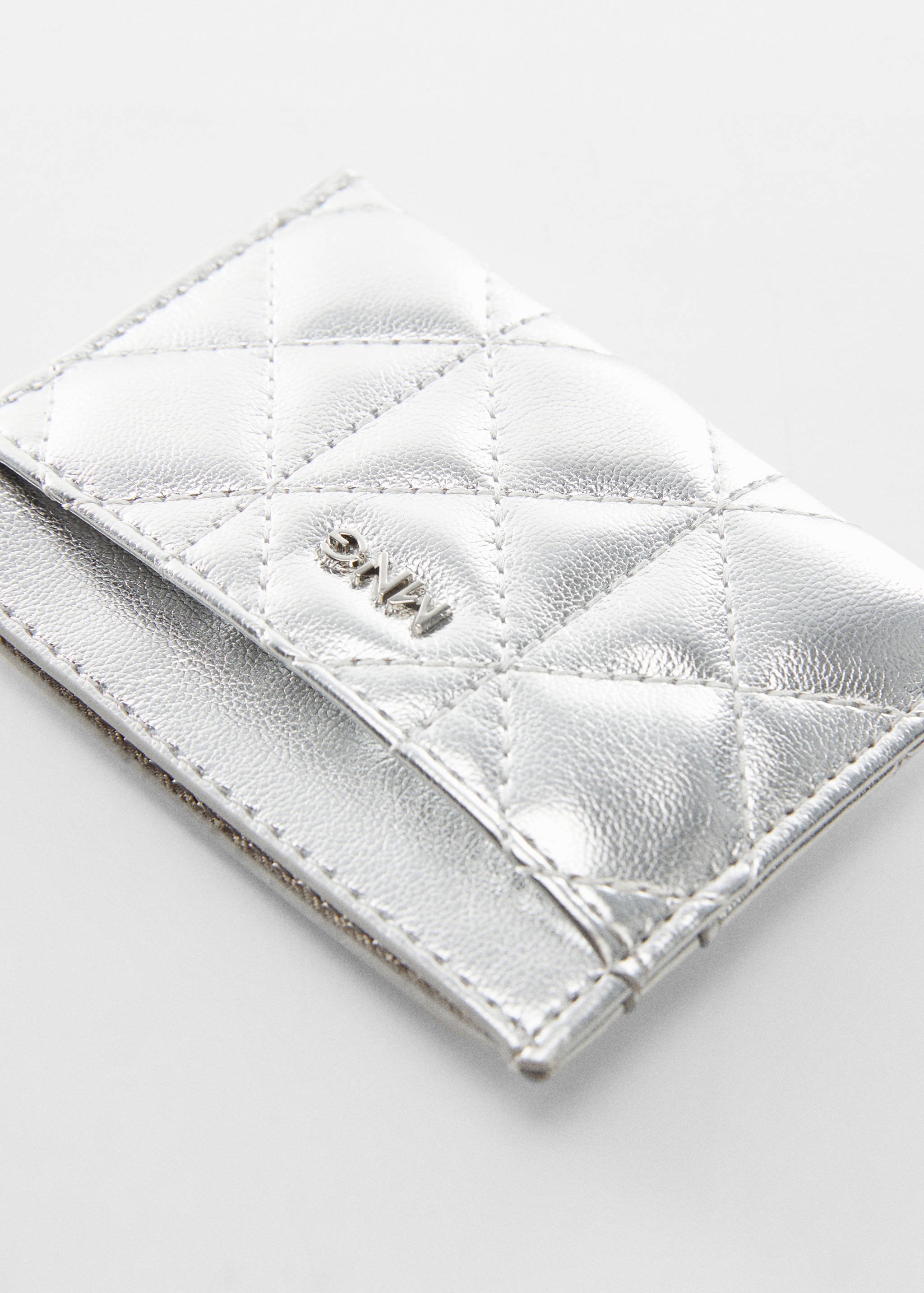 Quilted cardholder with logo - Details of the article 1