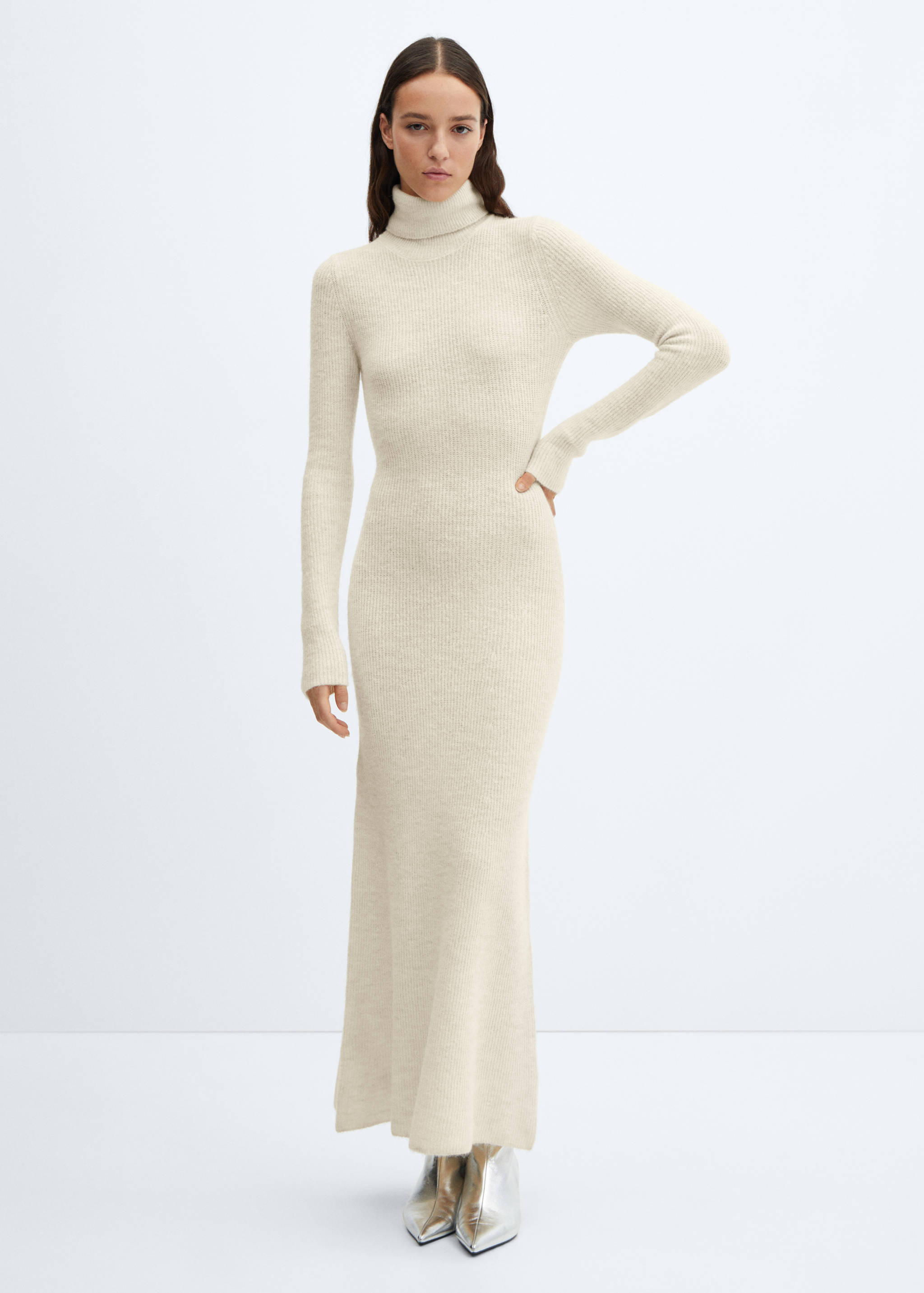 Strickkleid mit Rollkragen - Allgemeine Ansicht