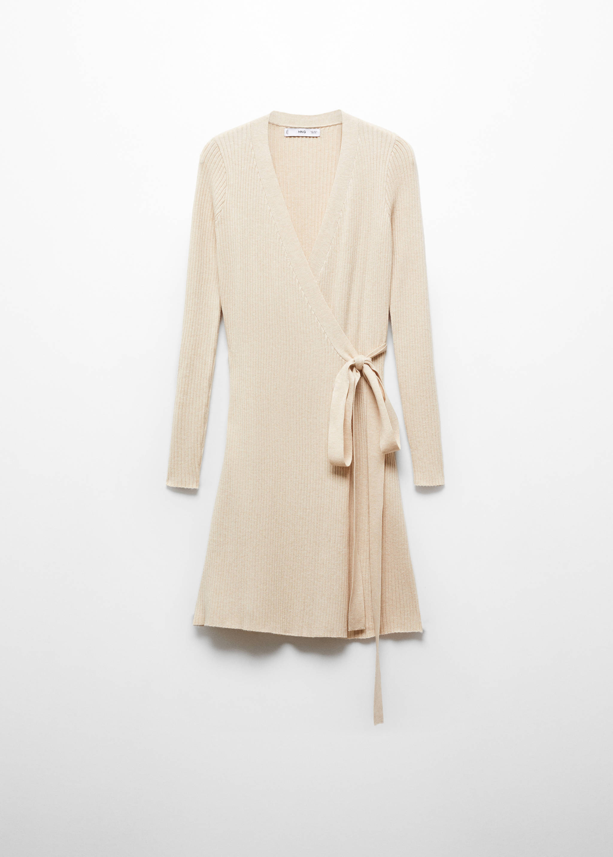Wrap cable knit cardigan - Article without model