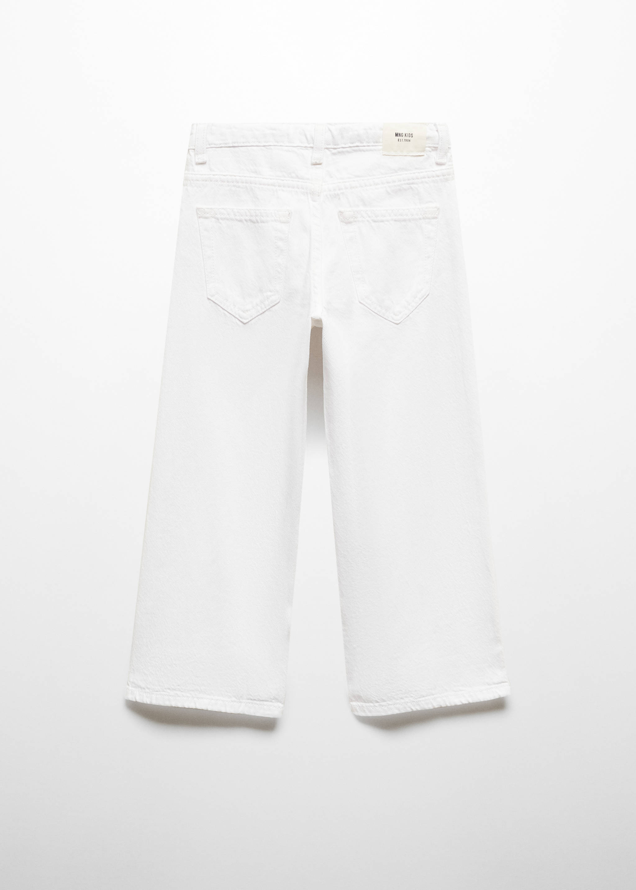 Cotton culotte jeans - Reverse of the article