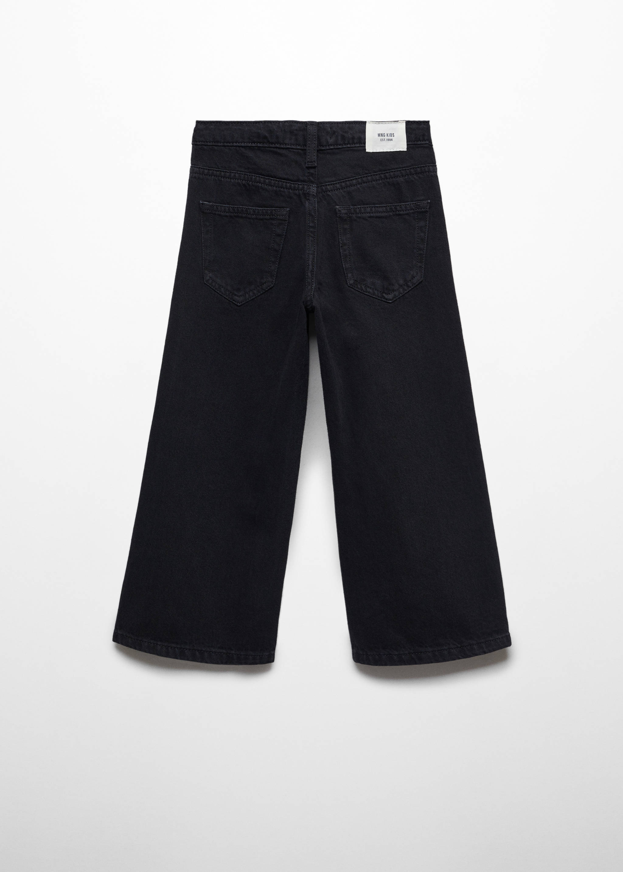Cotton culotte jeans - Reverse of the article
