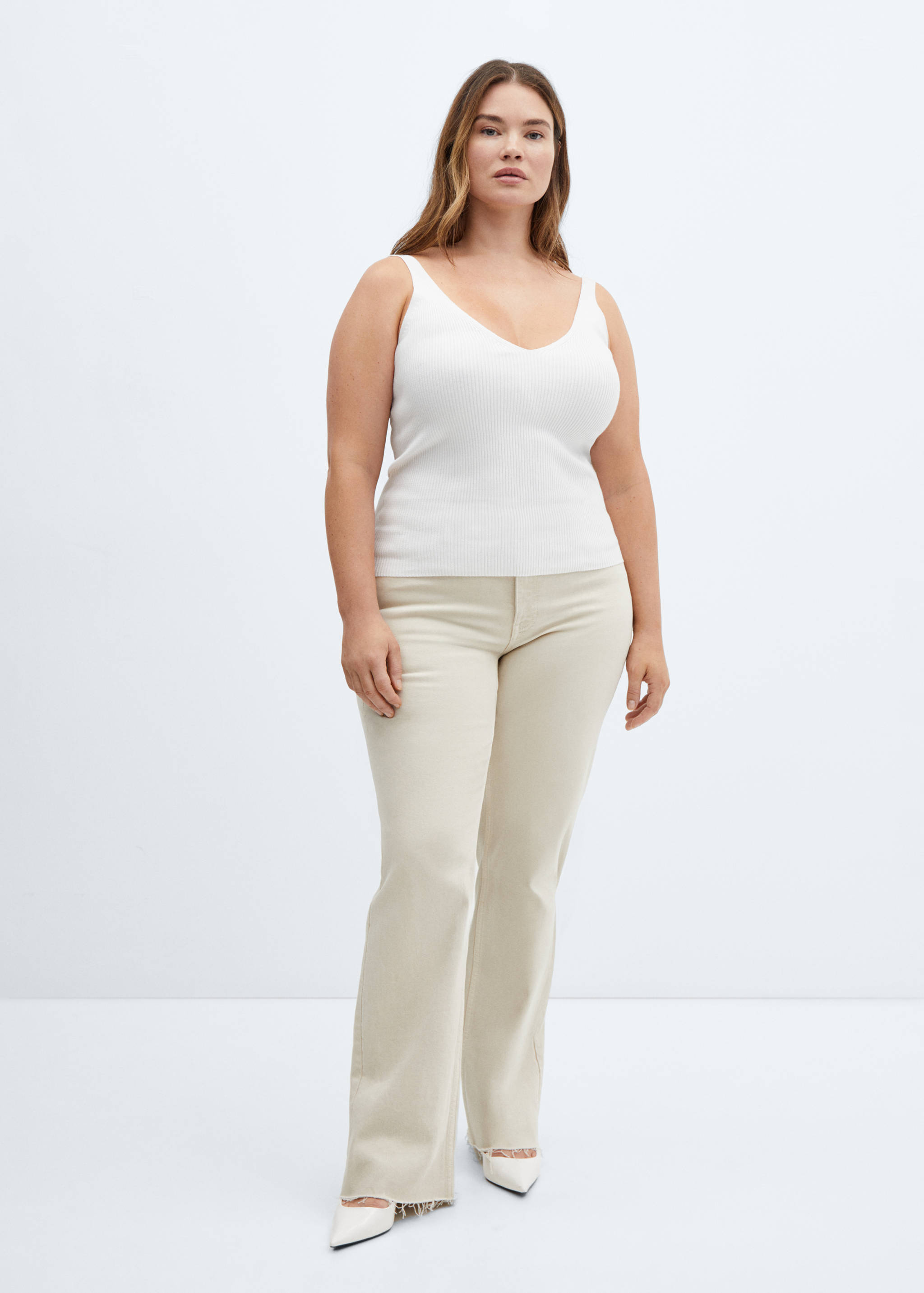 Strick-Top mit V-Ausschnitt - Detail des Artikels 3