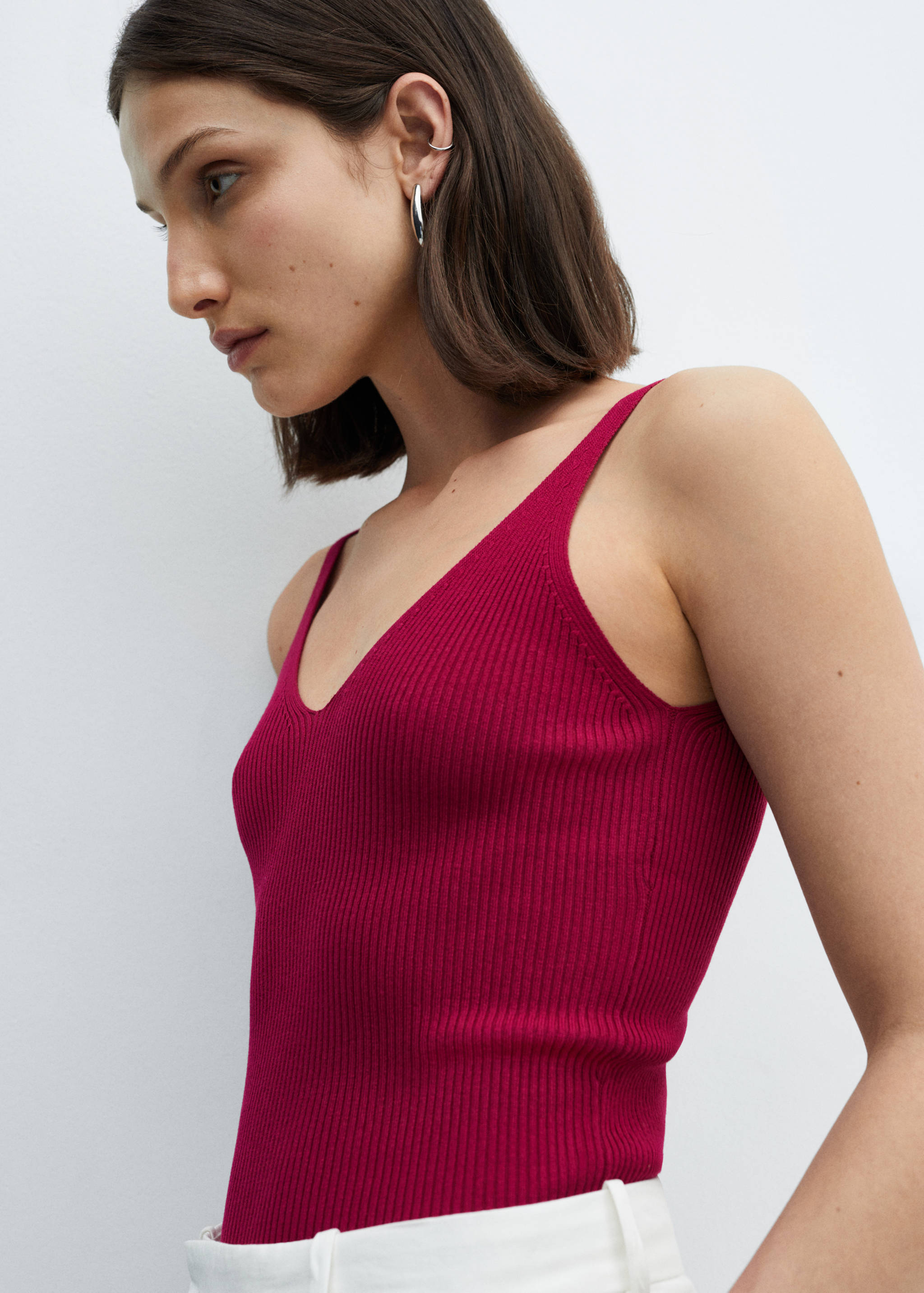 Strick-Top mit V-Ausschnitt - Detail des Artikels 1