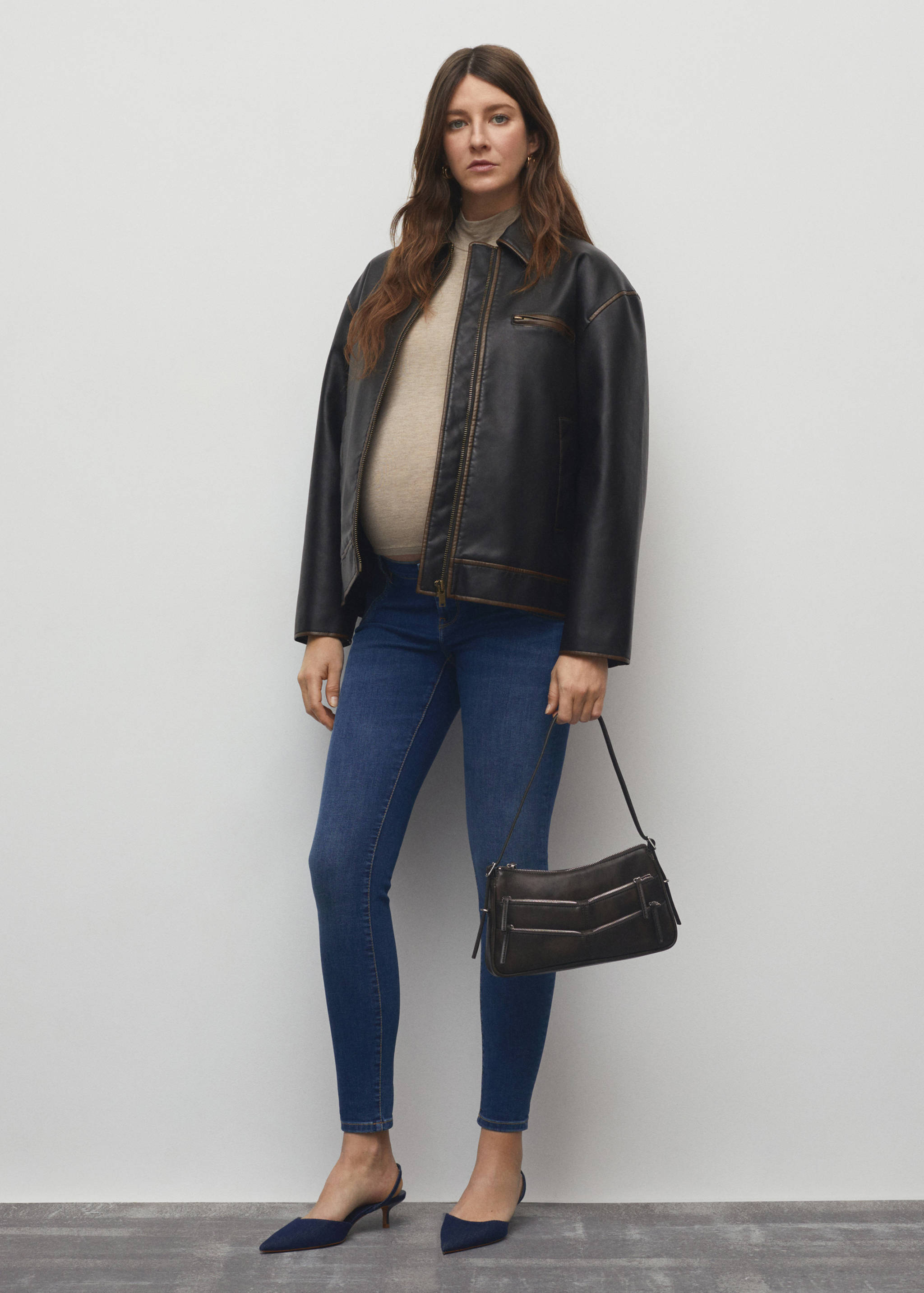 Dżinsy ciążowe skinny - Plan ogólny