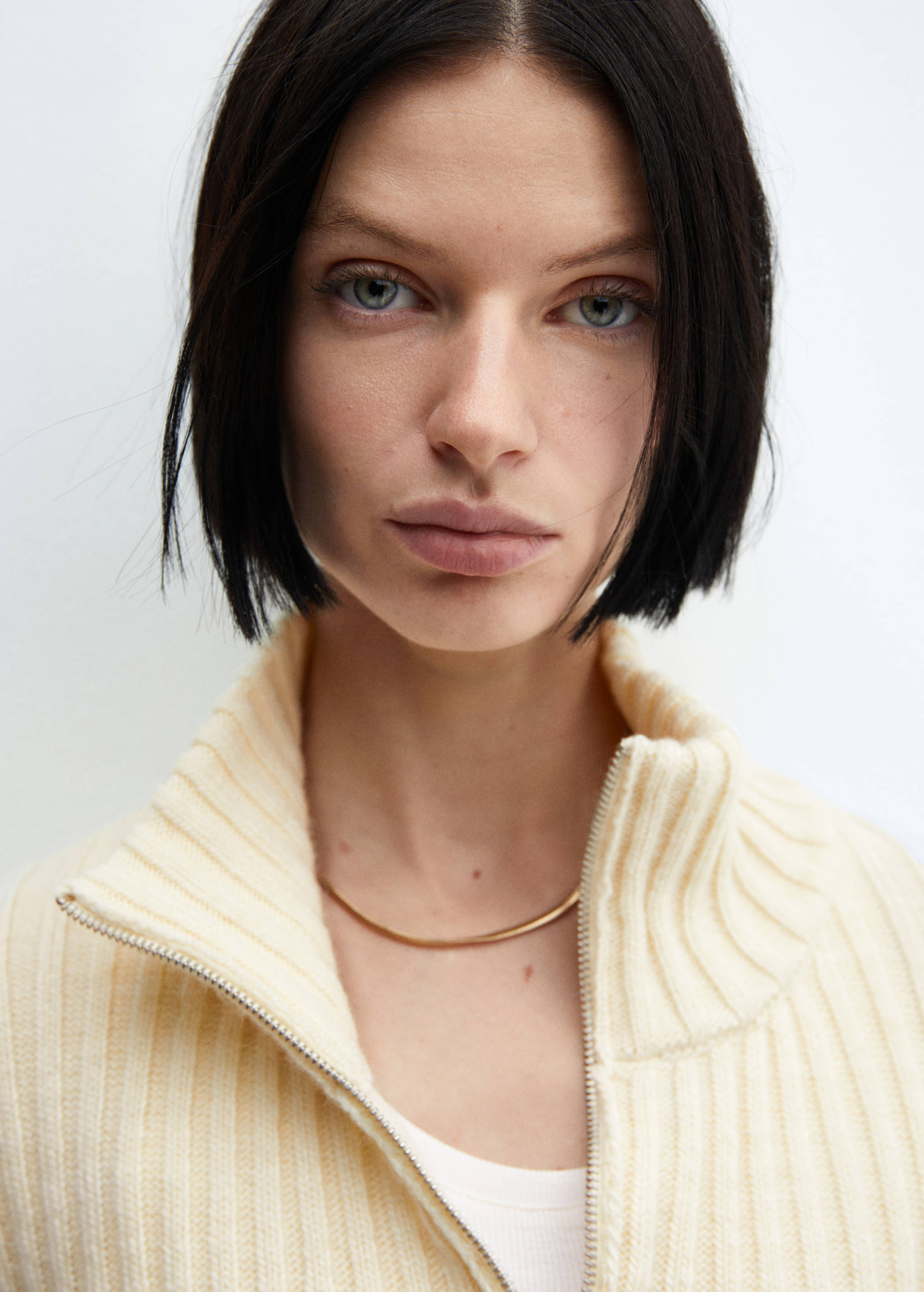 Kort cardigan dragkedja - Detaljer om artikeln 1