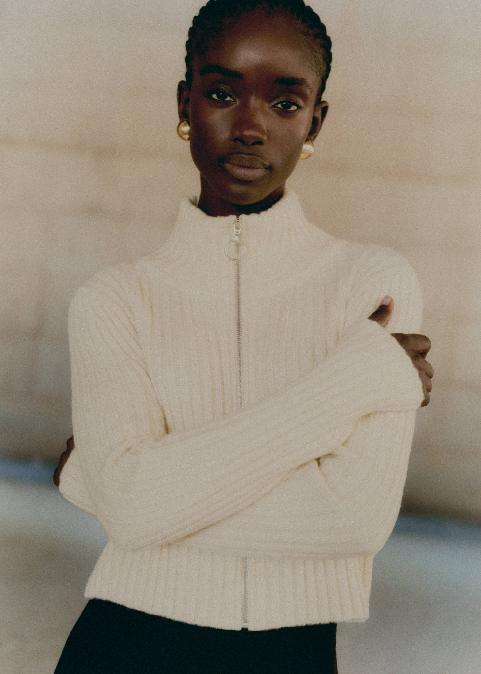 Kort cardigan dragkedja - Detaljer om artikeln 7