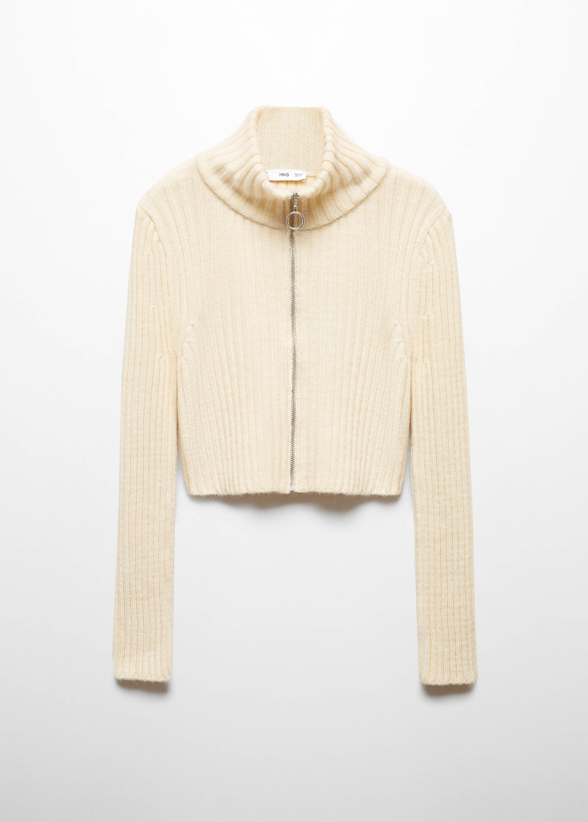 Kort cardigan dragkedja - Artikel utan modell