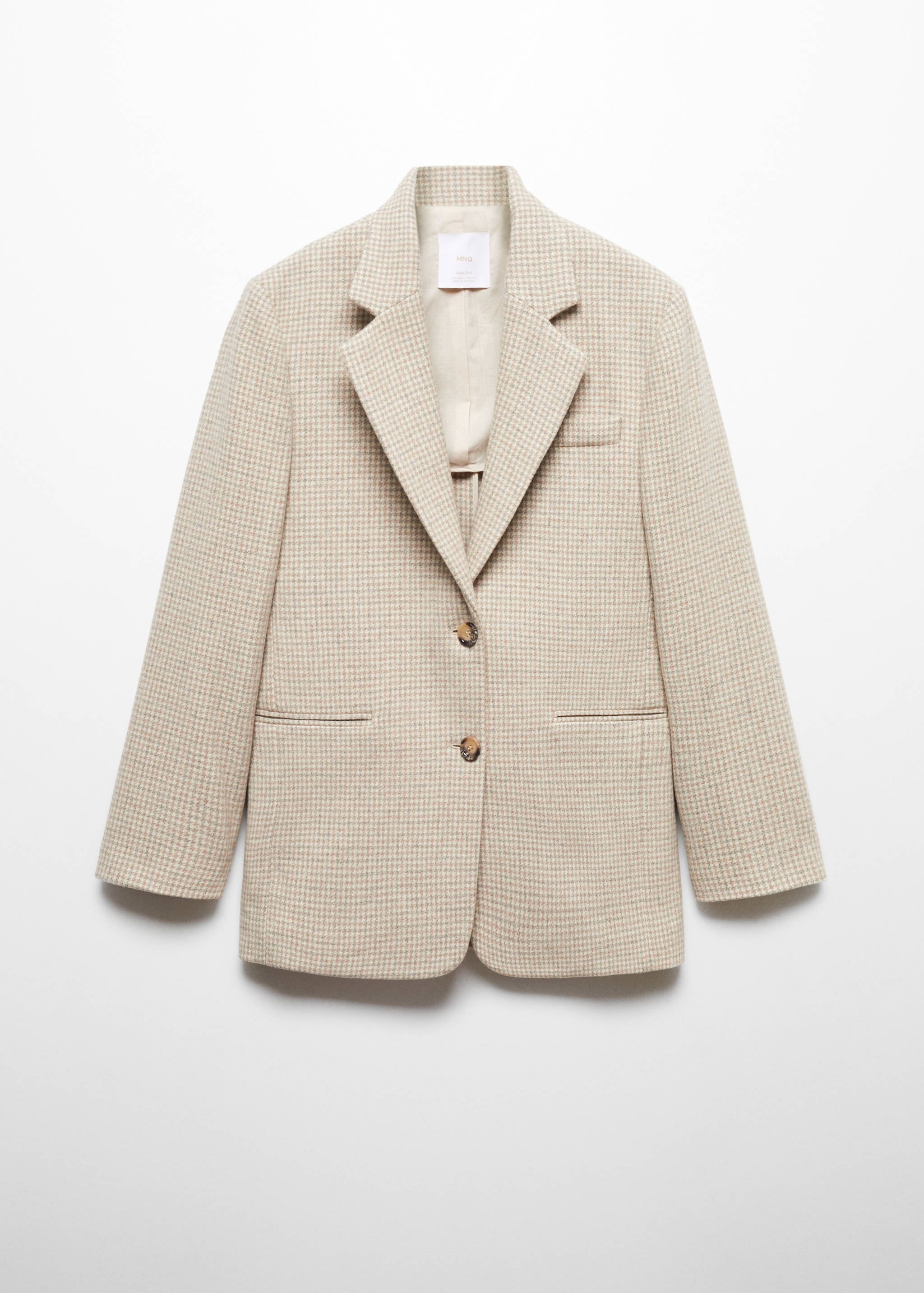 Hahnentritt-Blazer aus Woll-Mix - Artikel ohne Model