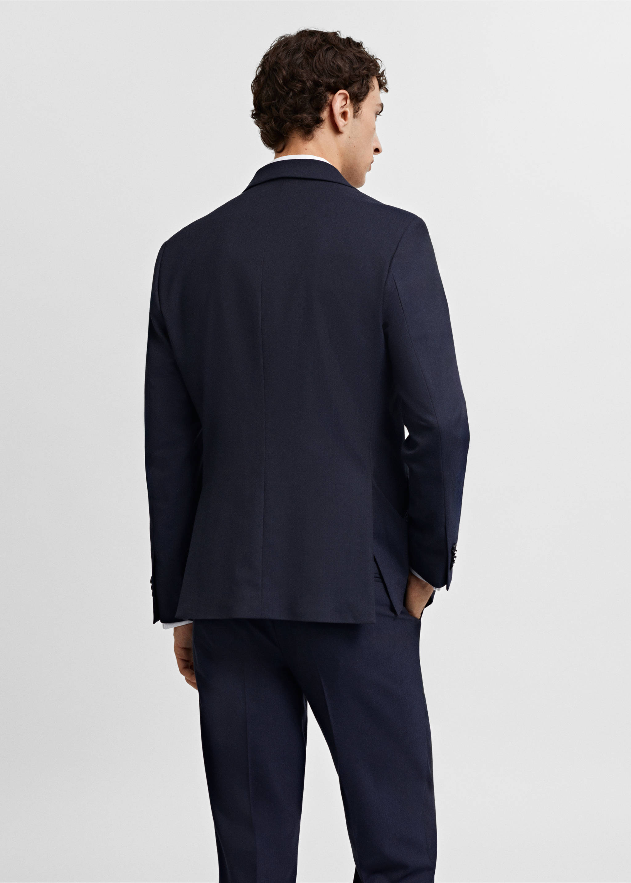 Americana traje slim fit tejido comfort stretch - Reverso del artículo