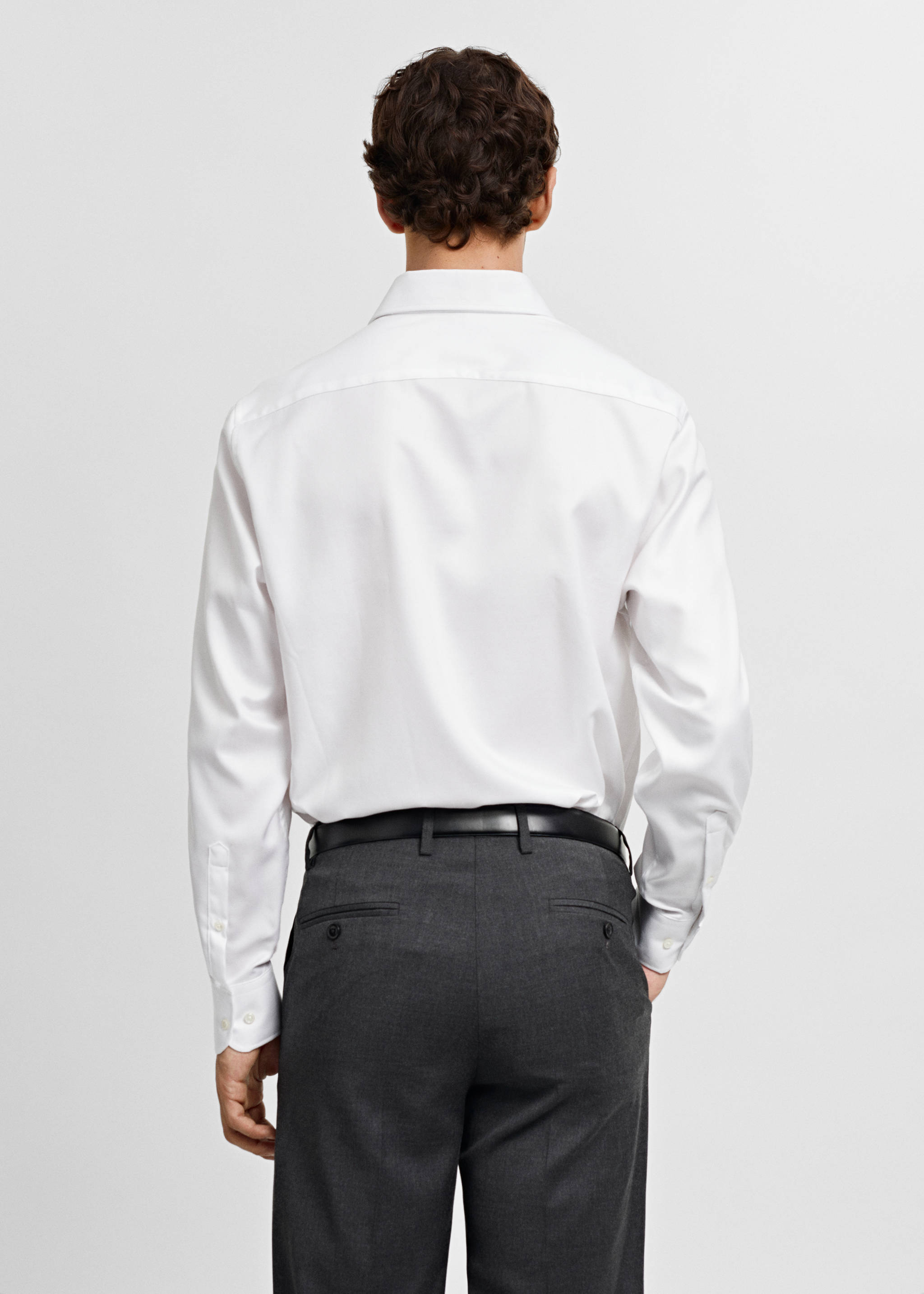 Regular-fit structured suit shirt - Reverse of the article