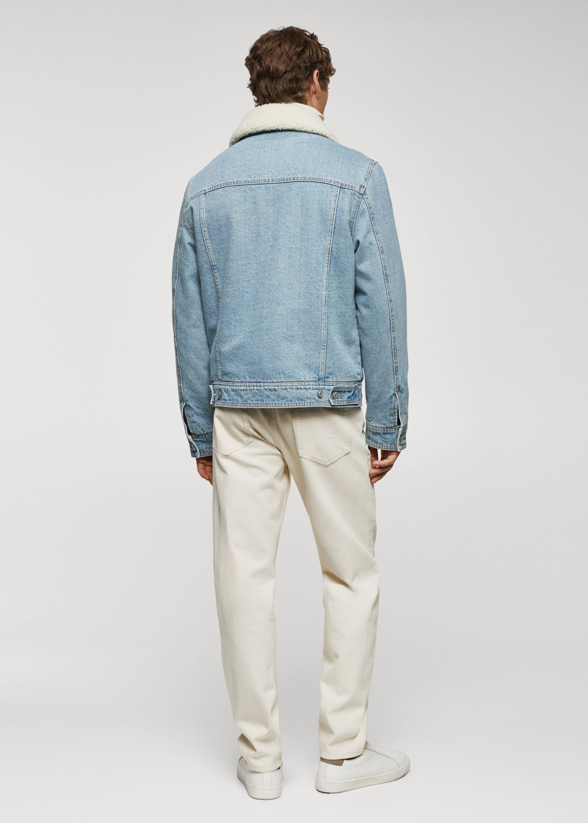 Shearling denim jacket - Reverse of the article