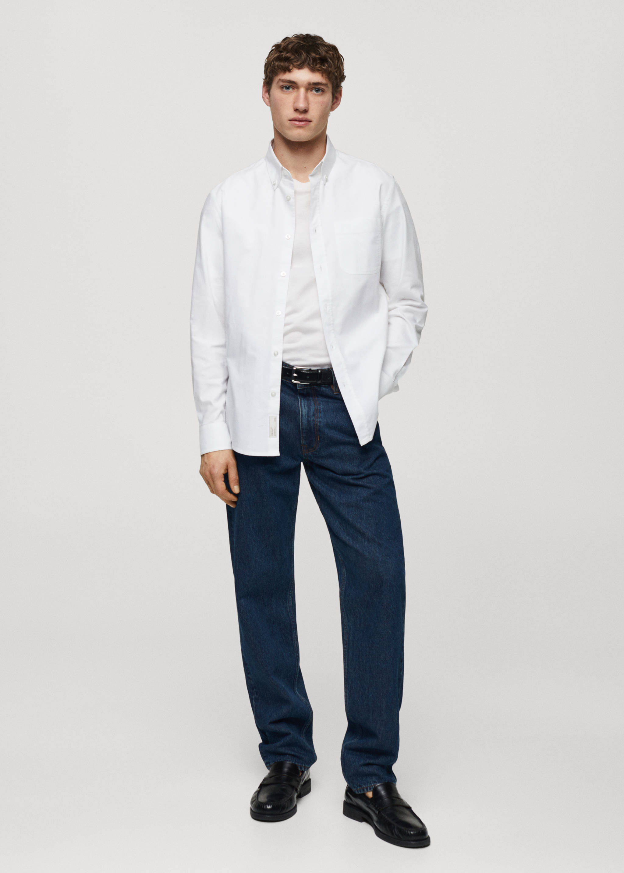 Regular fit Oxford cotton shirt - General plane