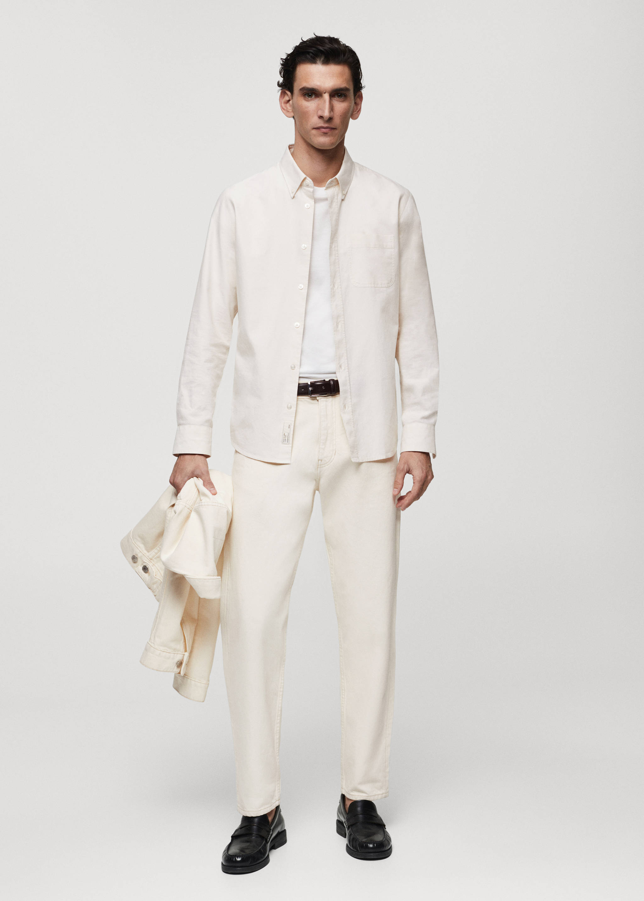 Regular fit Oxford cotton shirt - General plane