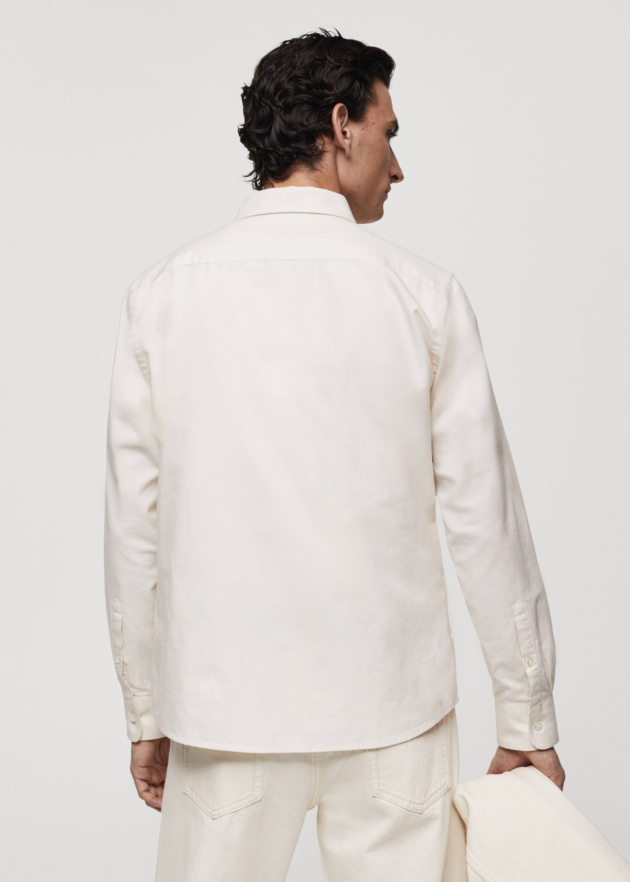 Regular fit Oxford cotton shirt - Reverse of the article
