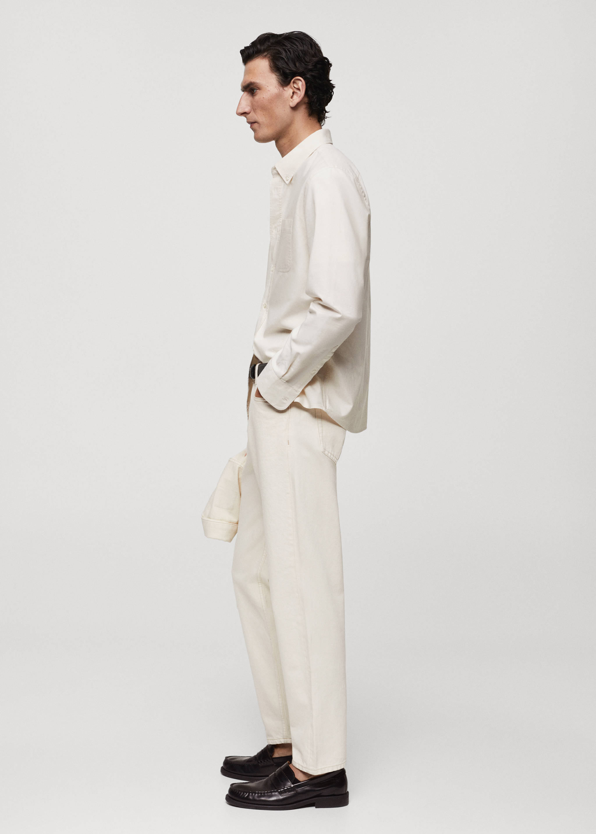 Regular fit Oxford cotton shirt - Details of the article 2