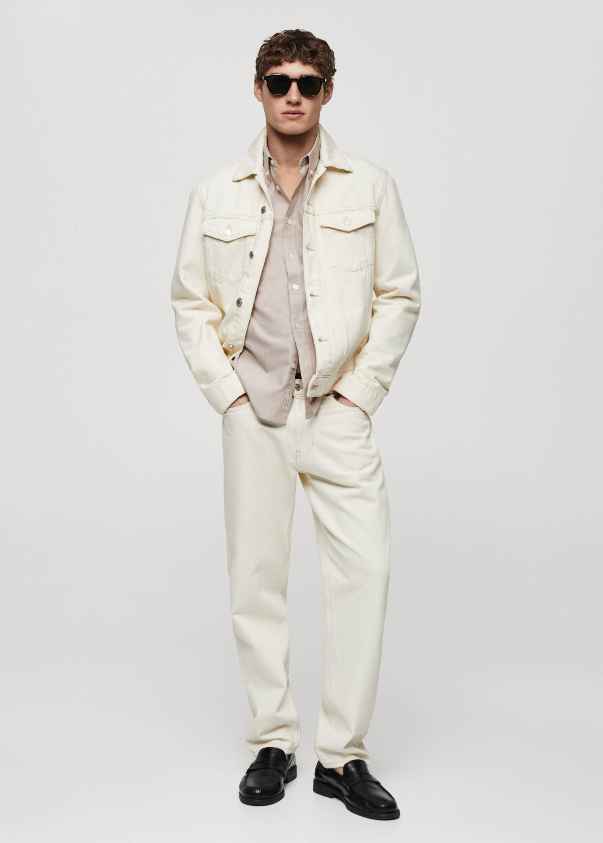 Regular fit Oxford cotton shirt - General plane