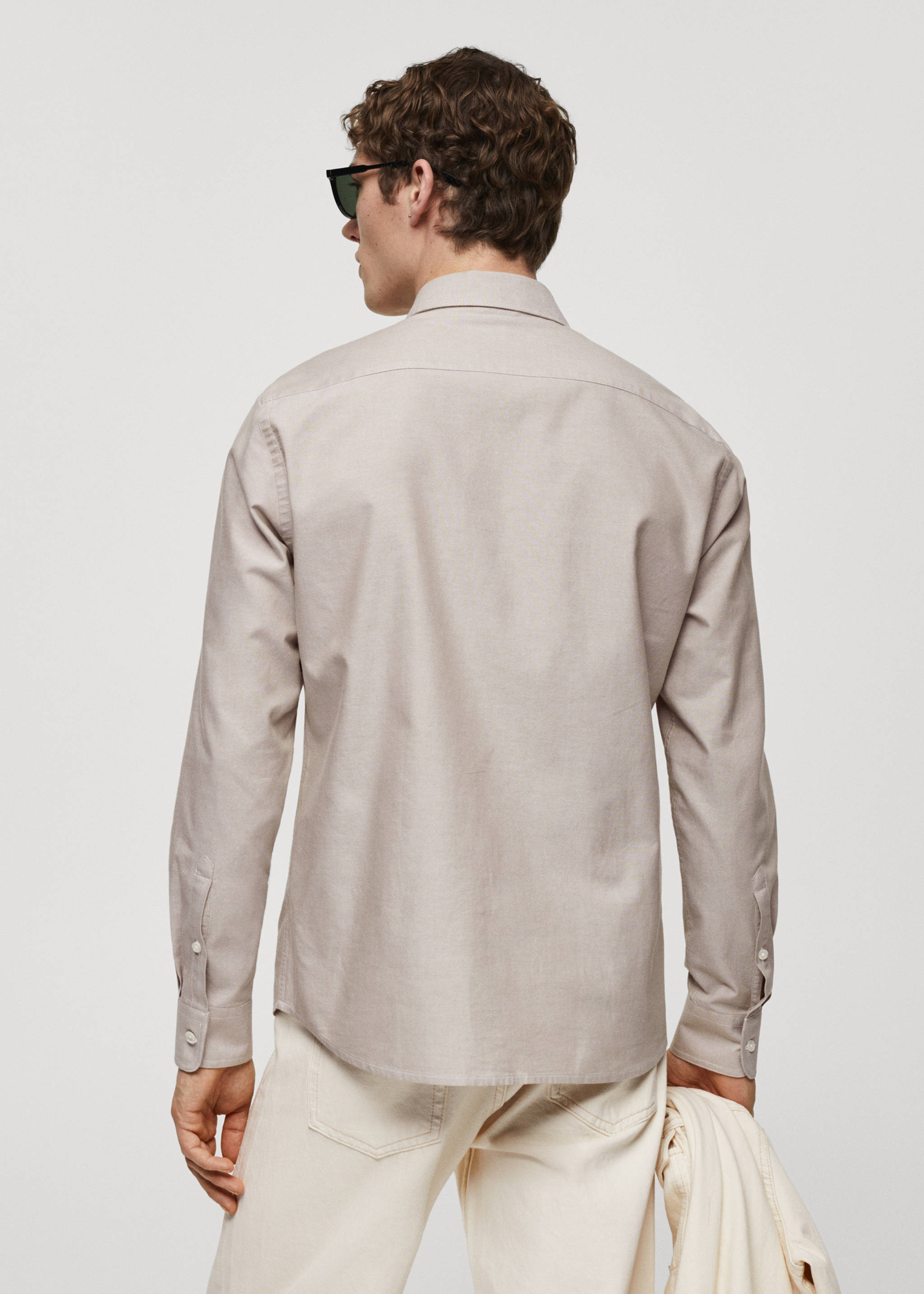 Regular fit Oxford cotton shirt - Reverse of the article