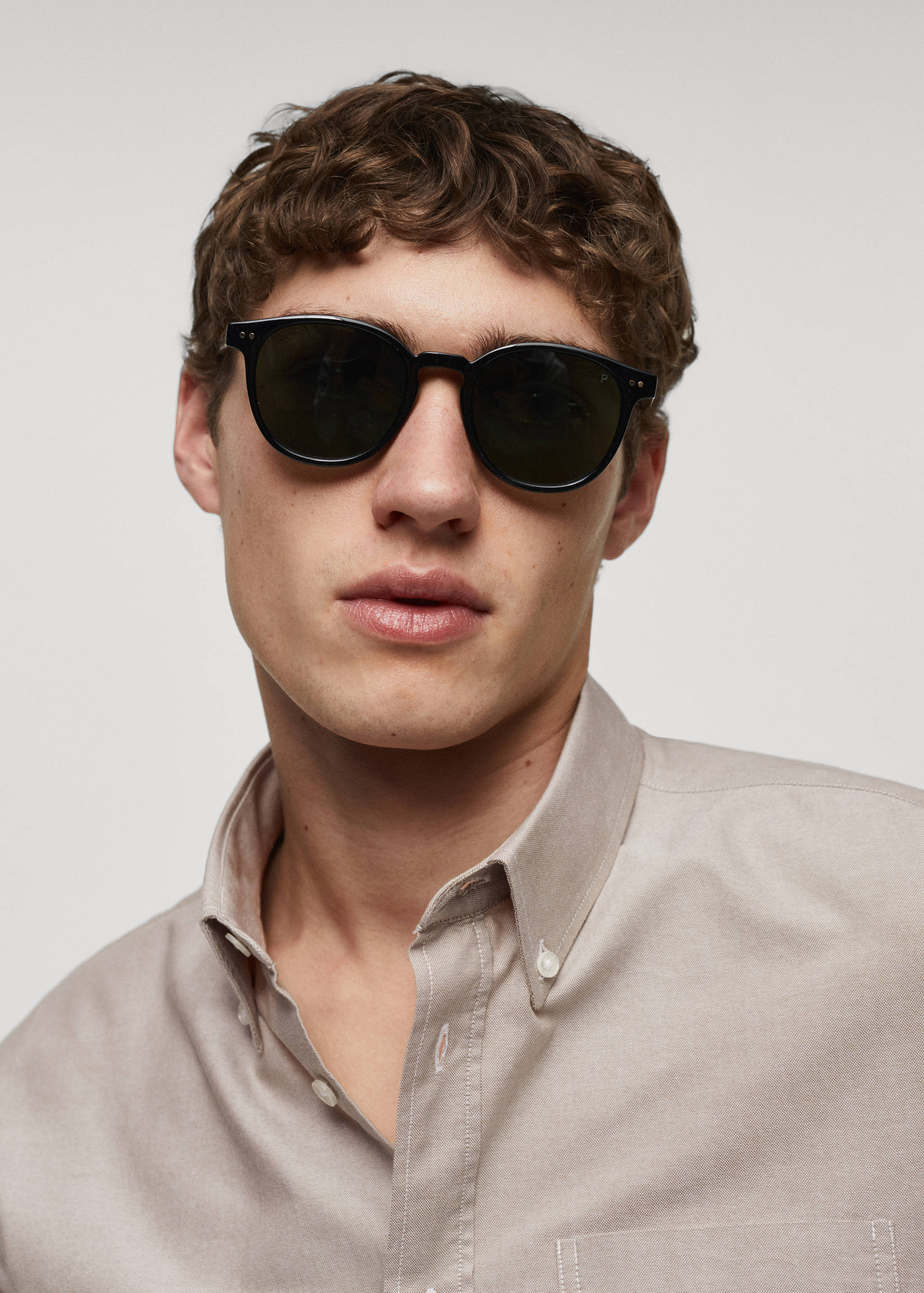 Regular fit Oxford cotton shirt - Details of the article 1