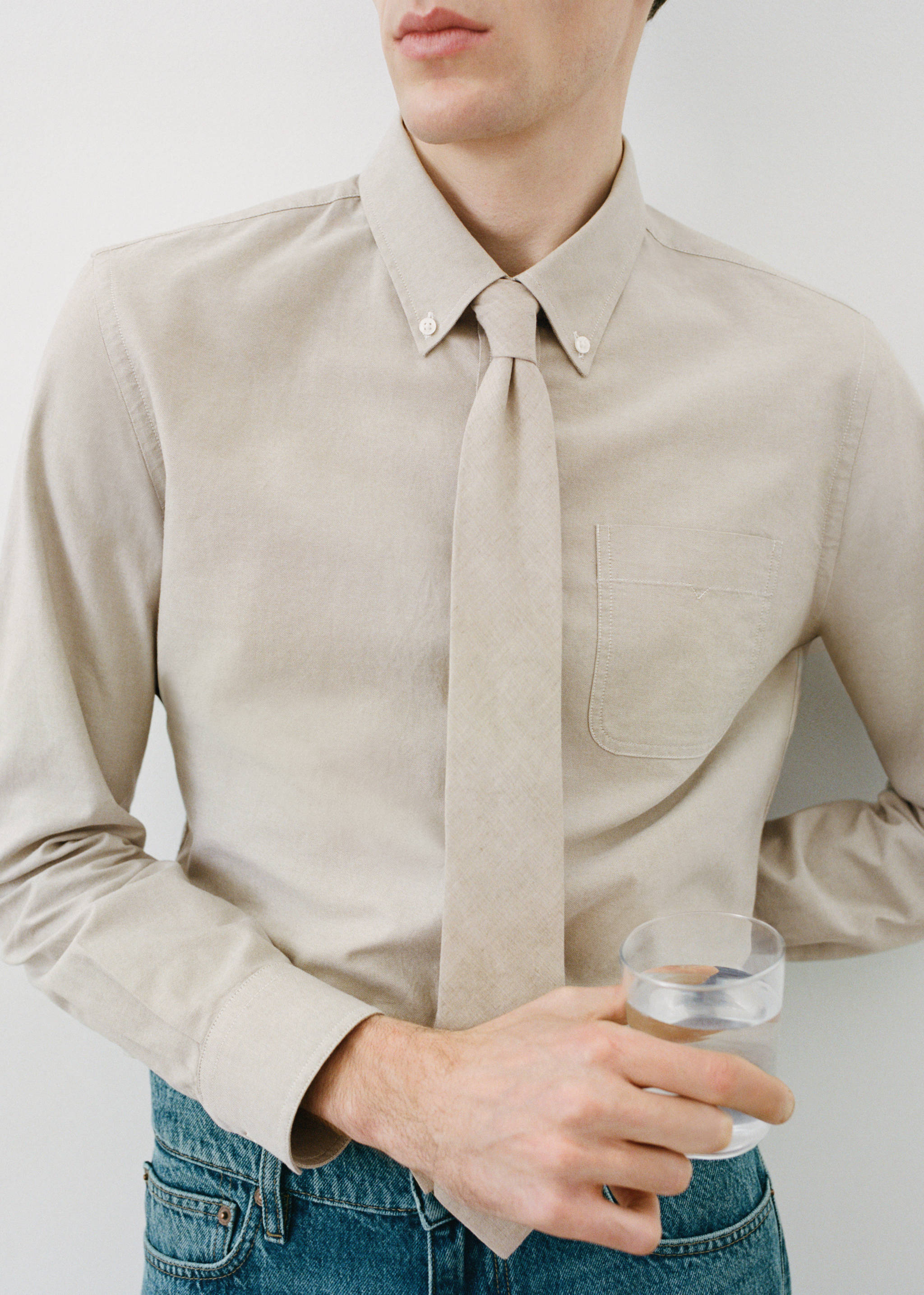 Regular fit Oxford cotton shirt - Details of the article 5