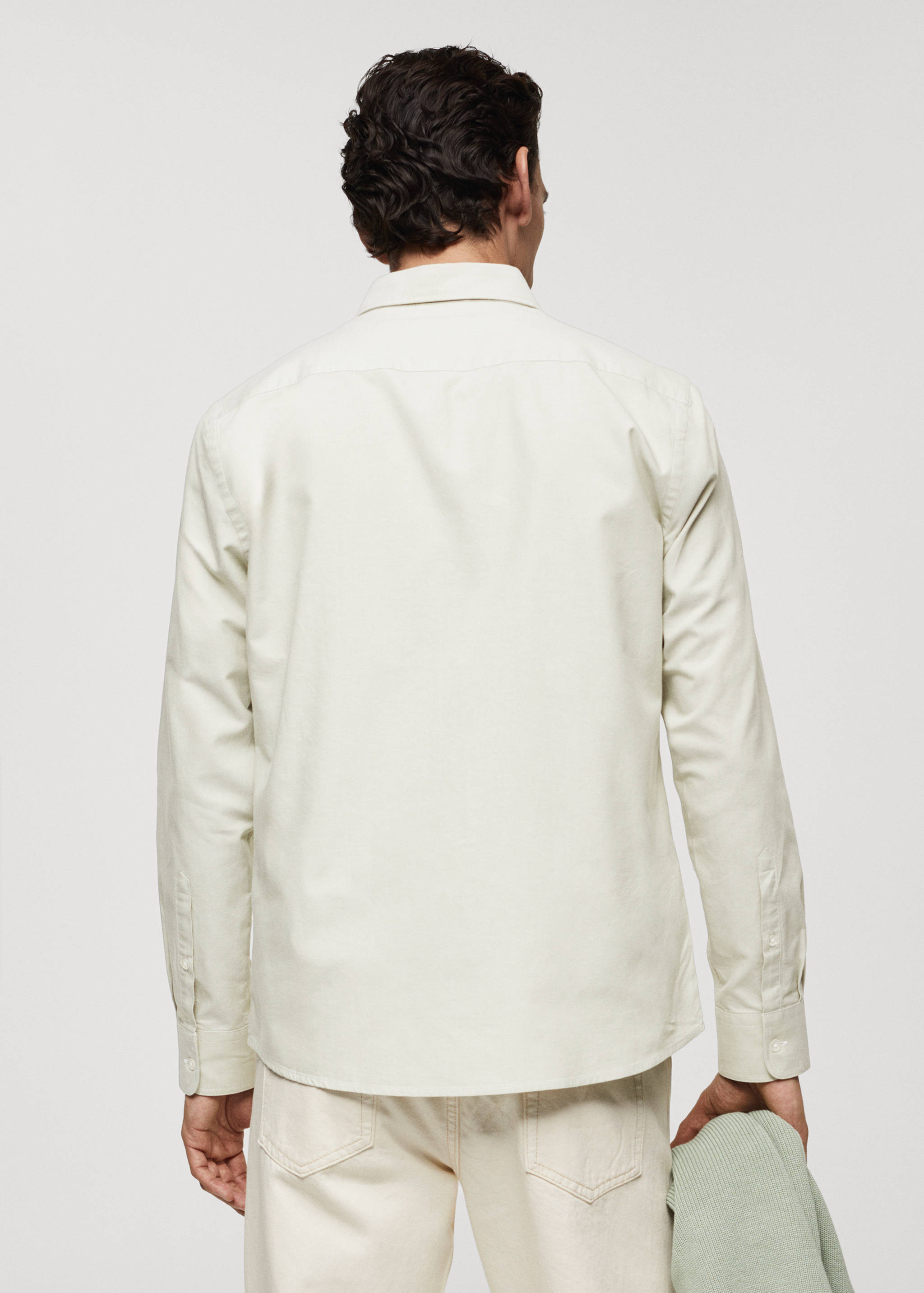 Regular fit Oxford cotton shirt - Reverse of the article