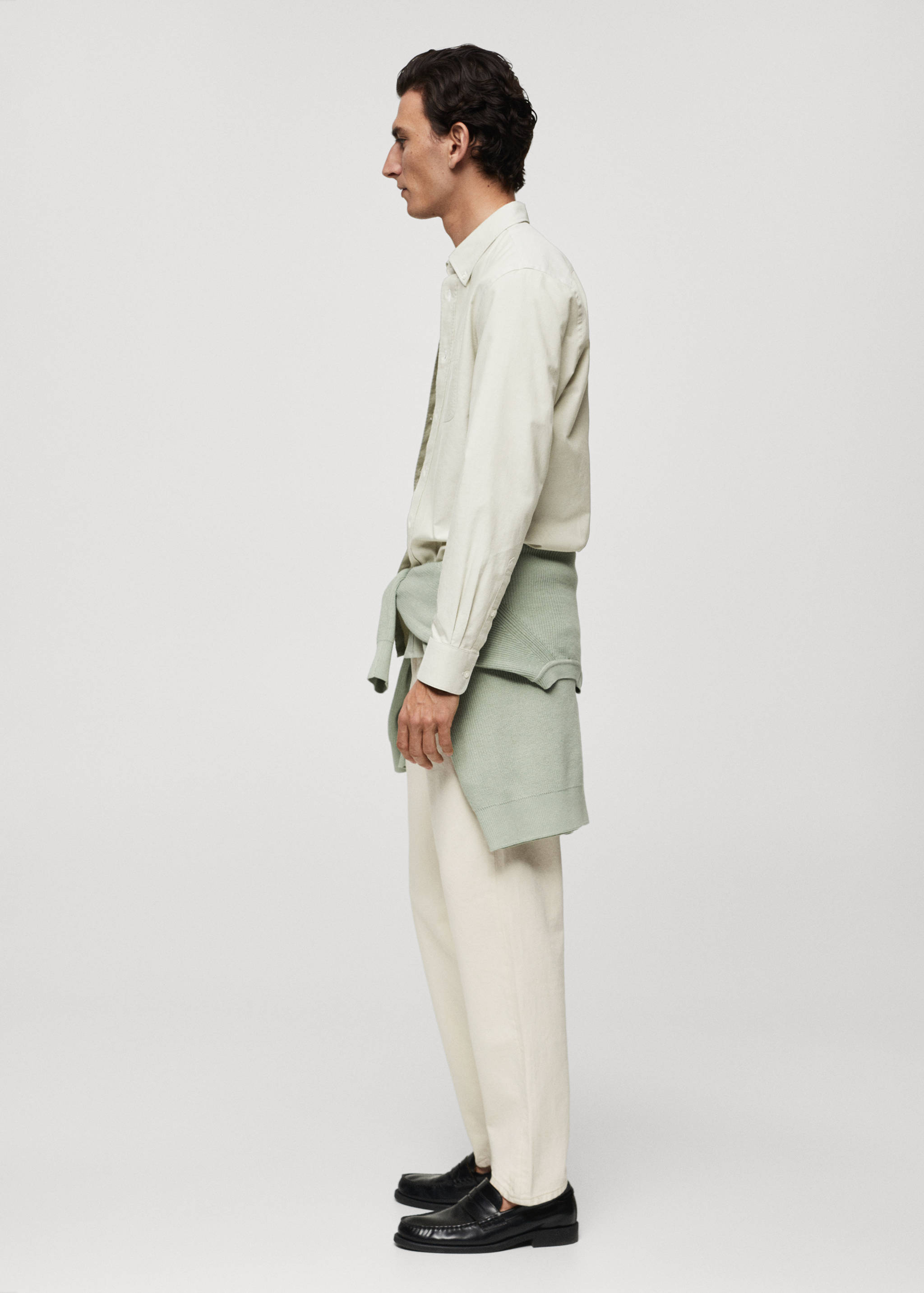 Regular fit Oxford cotton shirt - Details of the article 2