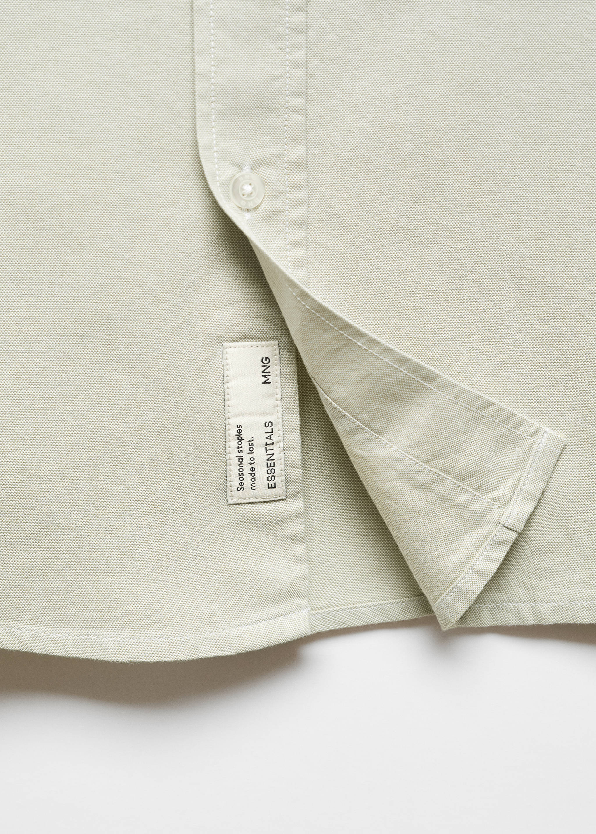 Regular fit Oxford cotton shirt - Details of the article 8