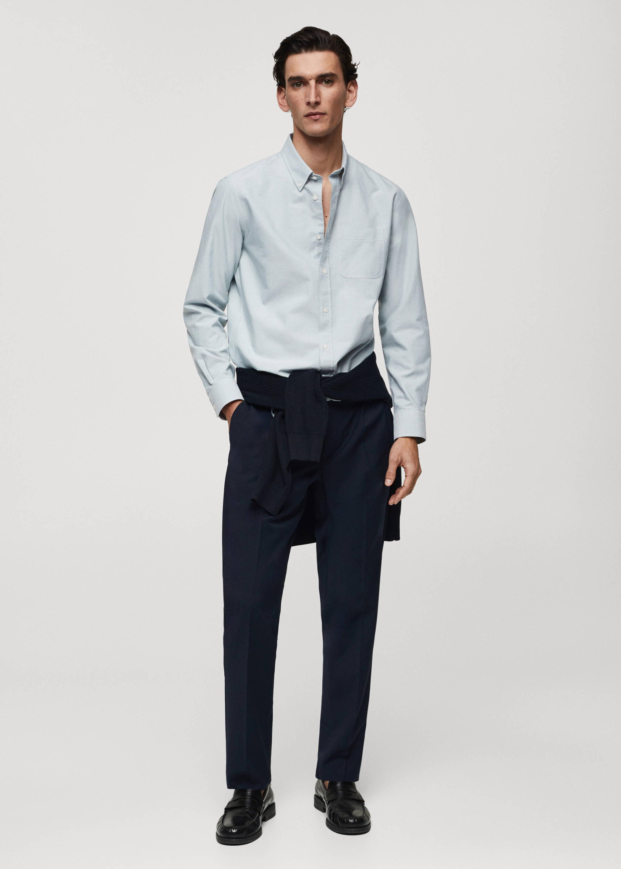 Regular fit Oxford cotton shirt - General plane