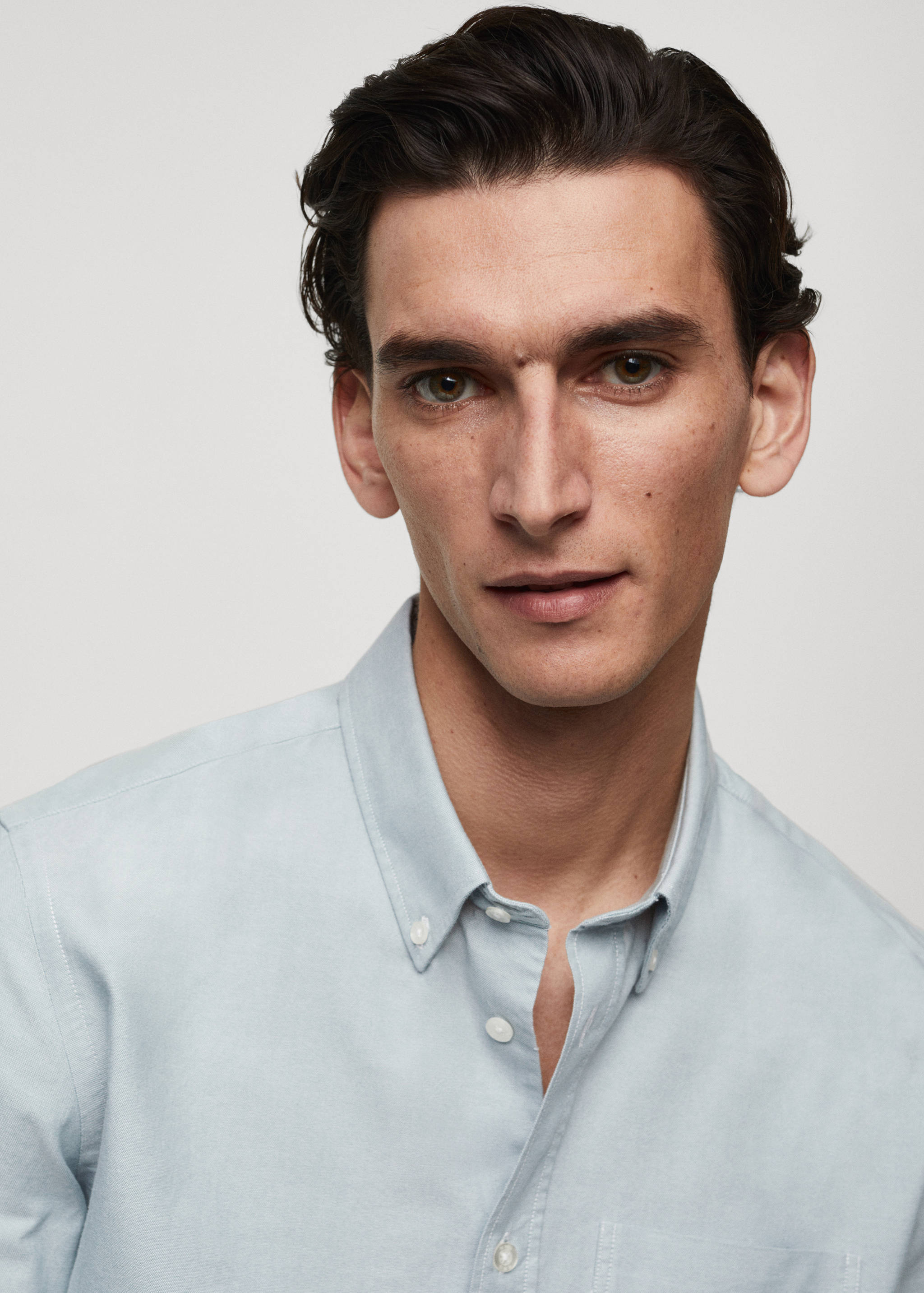 Regular fit Oxford cotton shirt - Details of the article 1