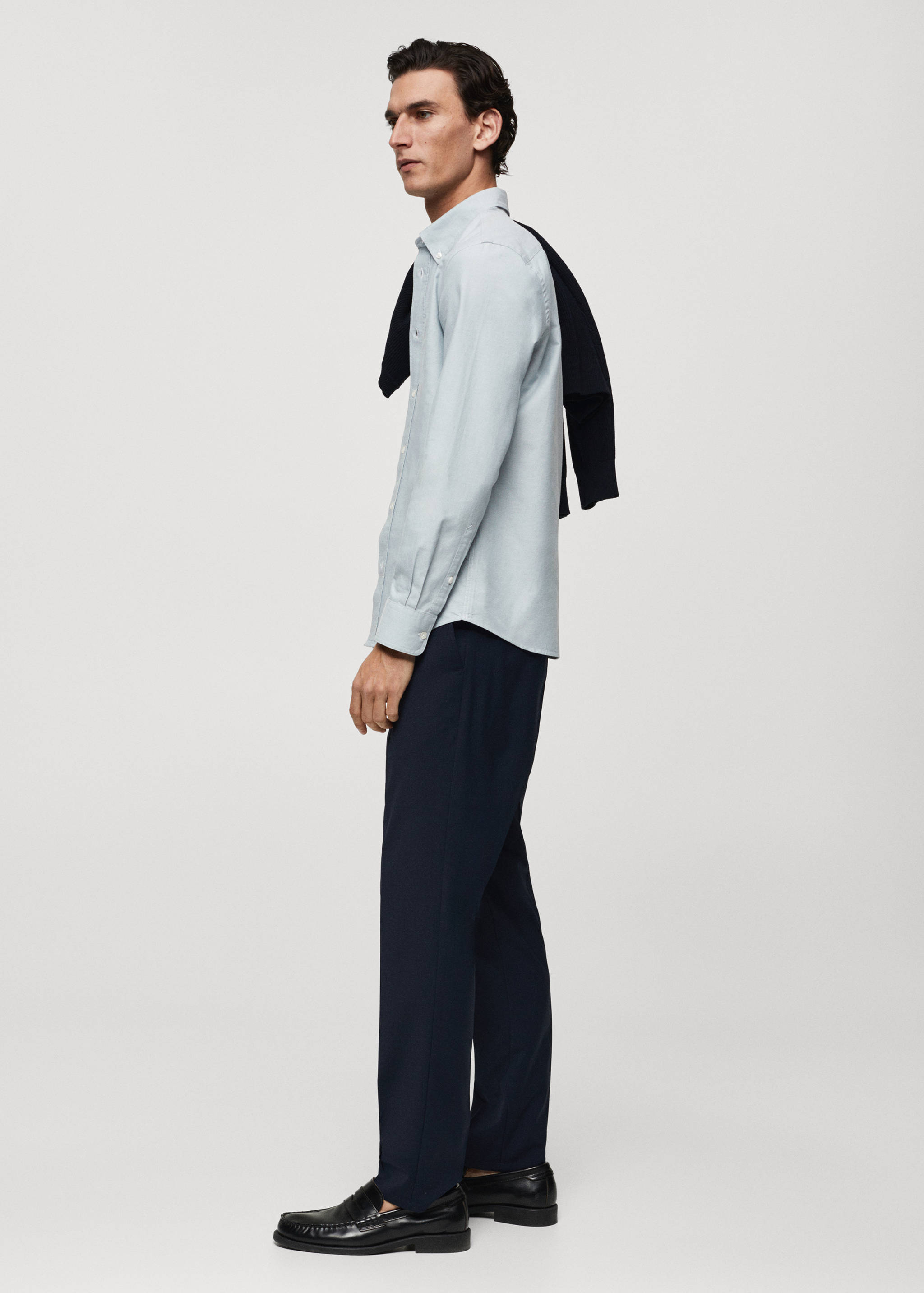 Regular fit Oxford cotton shirt - Details of the article 2