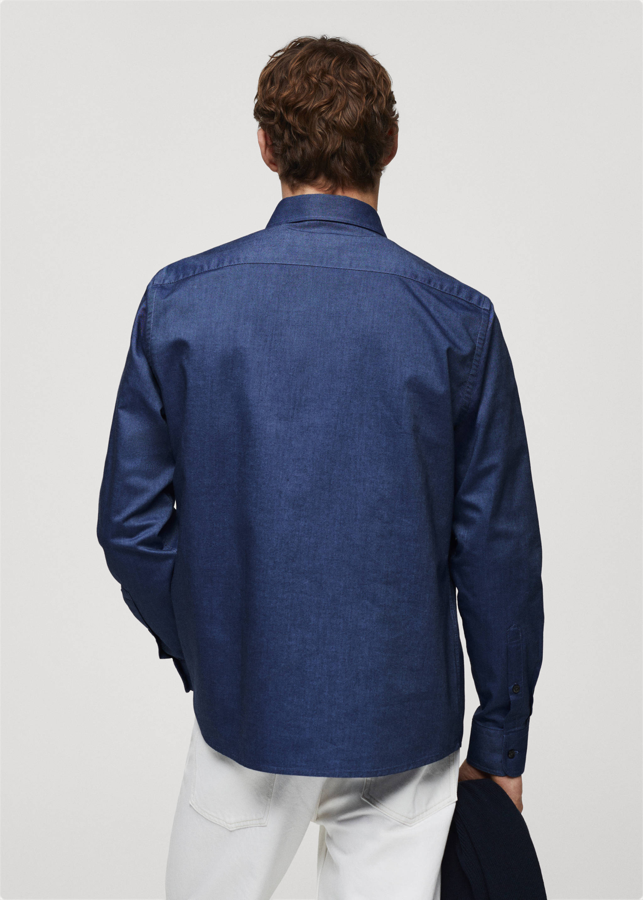 Regular fit Oxford cotton shirt - Reverse of the article