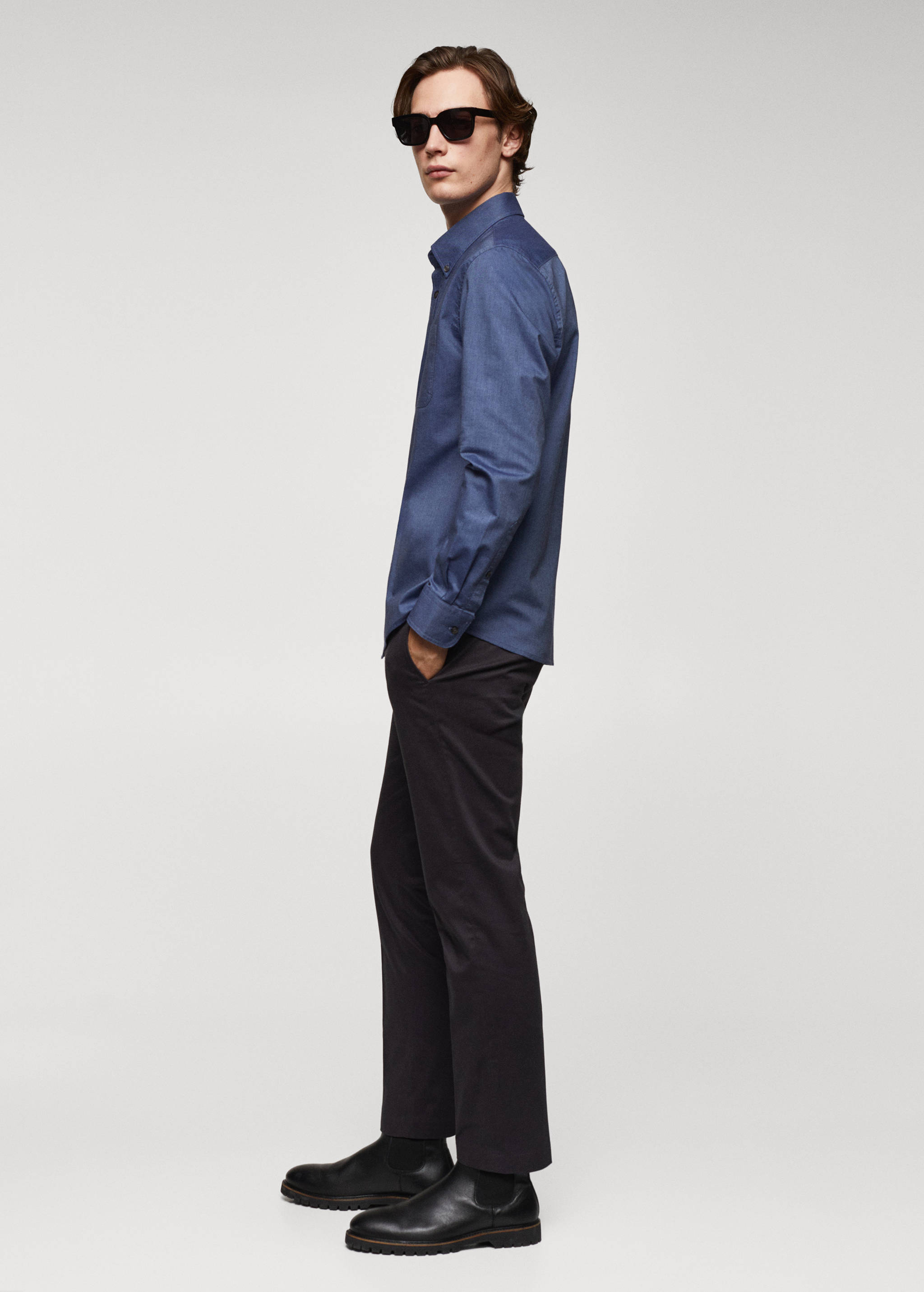 Regular fit Oxford cotton shirt - Details of the article 2