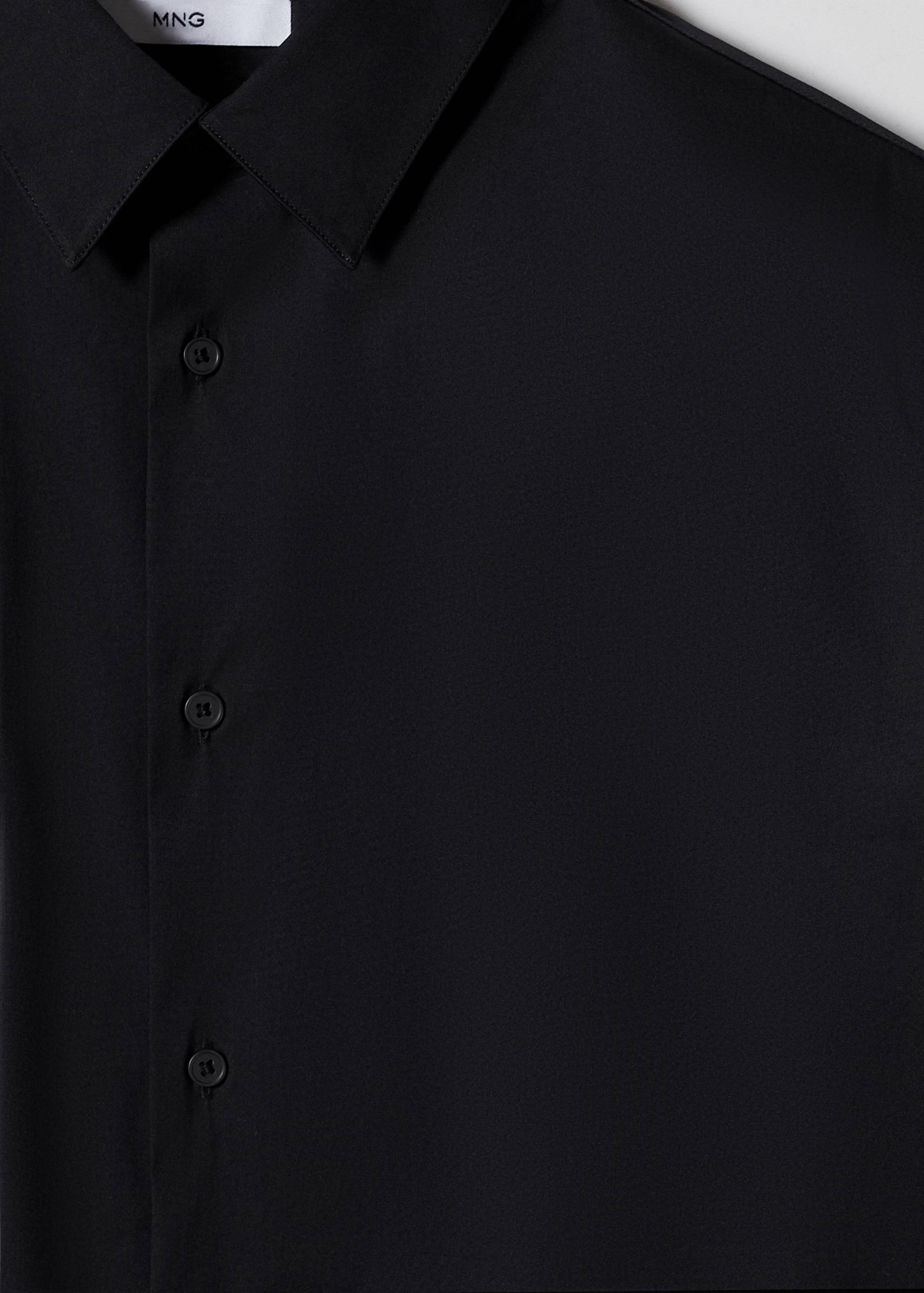 Regular fit Oxford cotton shirt - Detailed view of the chest