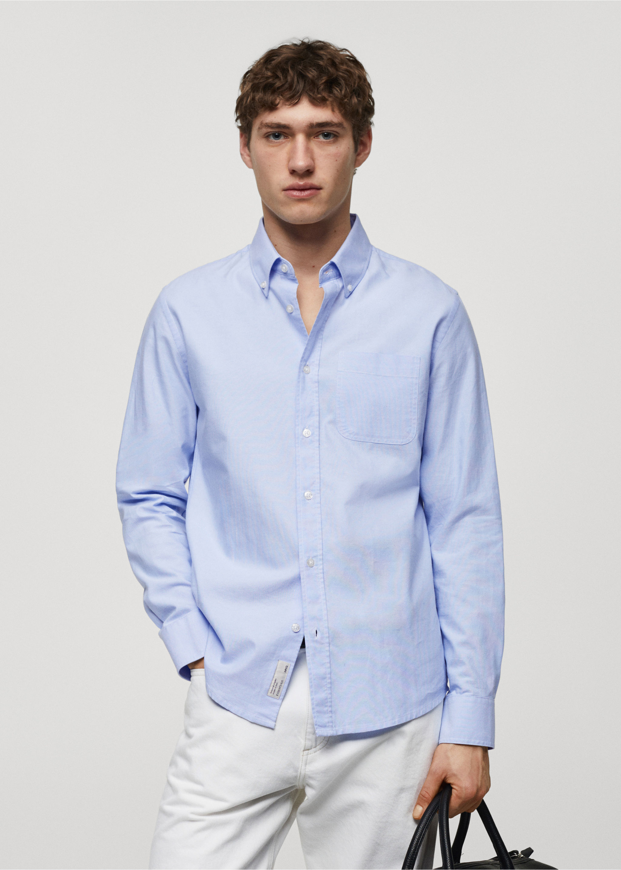 Chemise regular fit coton Oxford - Plan moyen