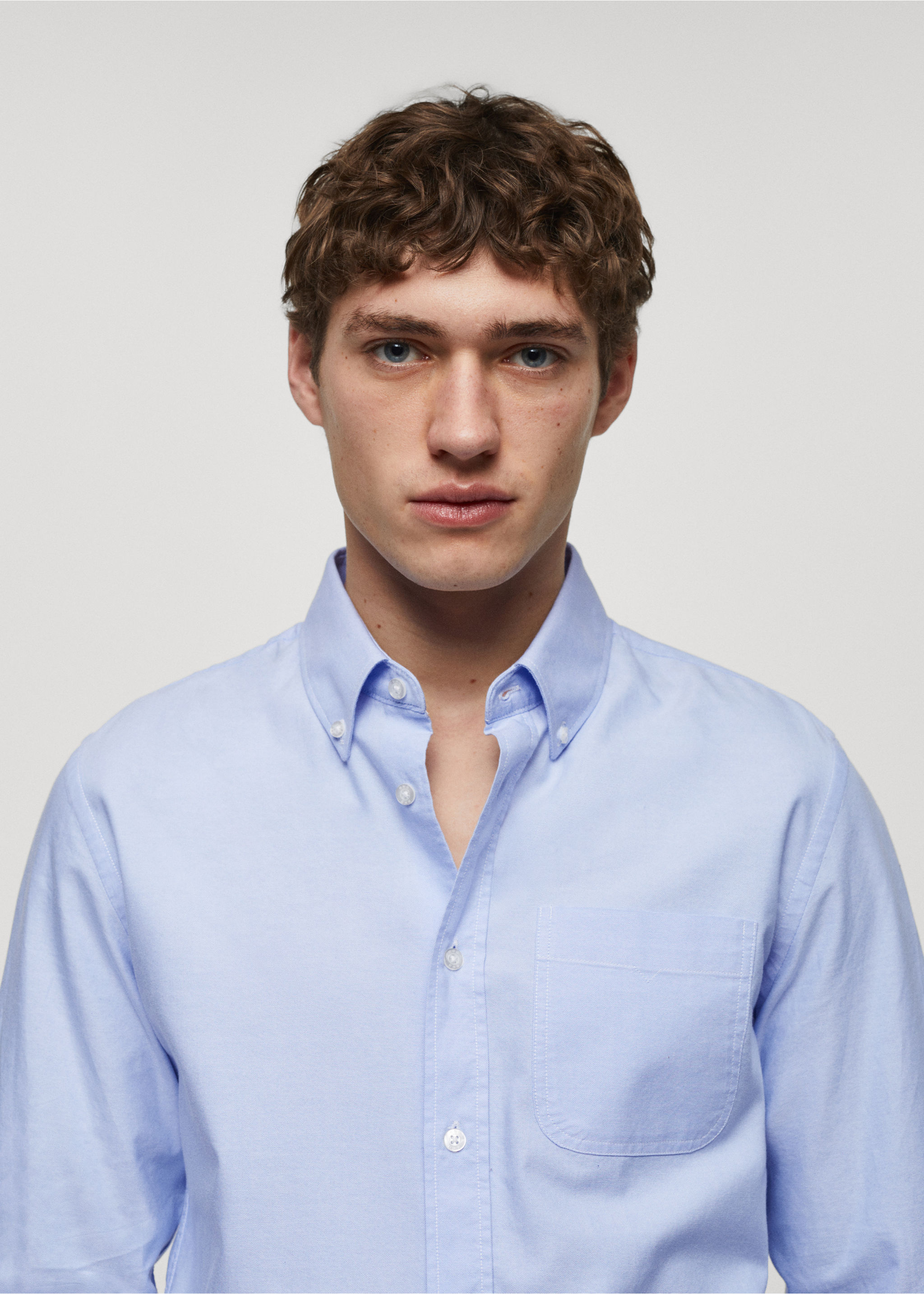 Regular fit Oxford cotton shirt - Details of the article 1