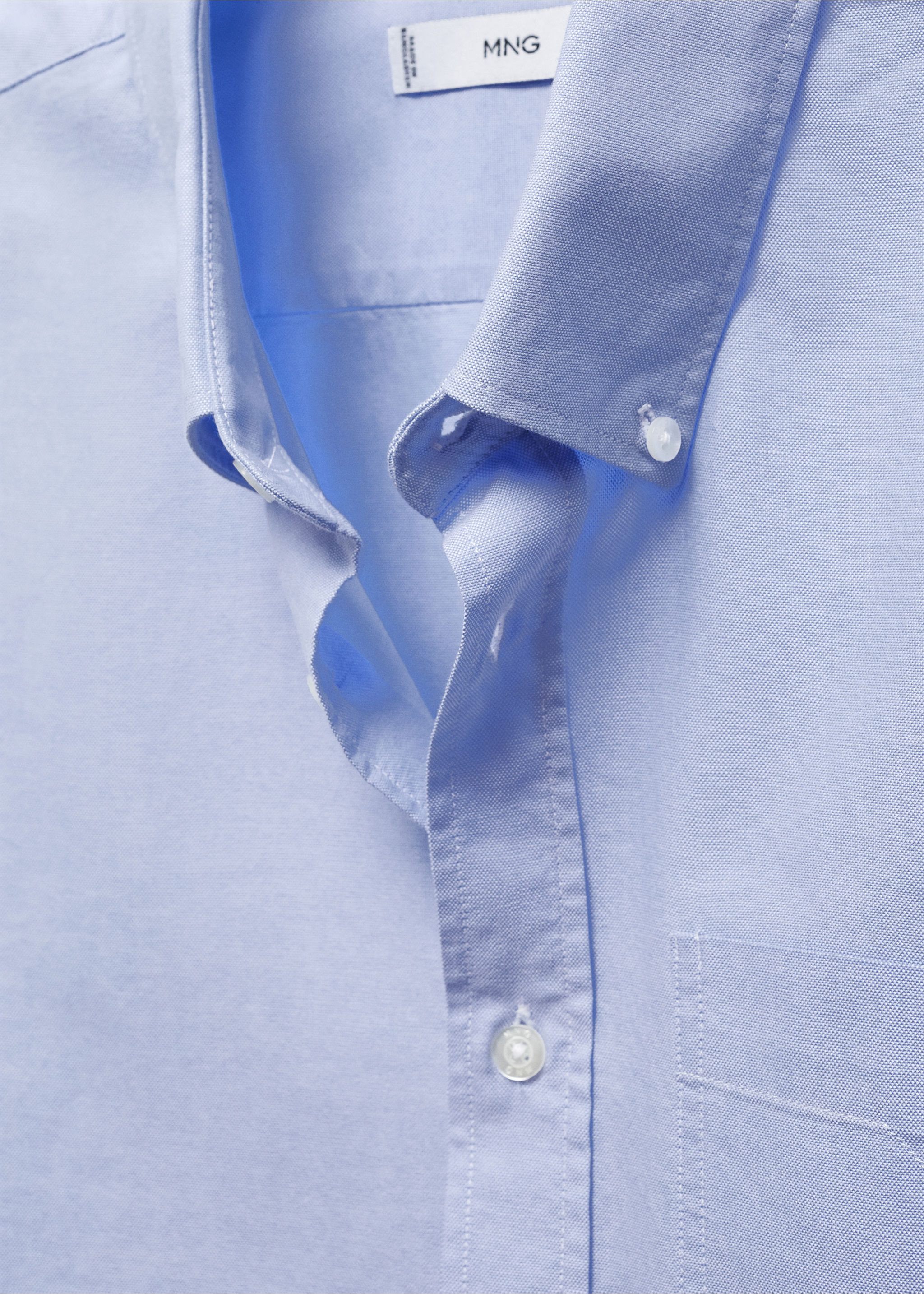 Regular fit Oxford cotton shirt - Details of the article 8