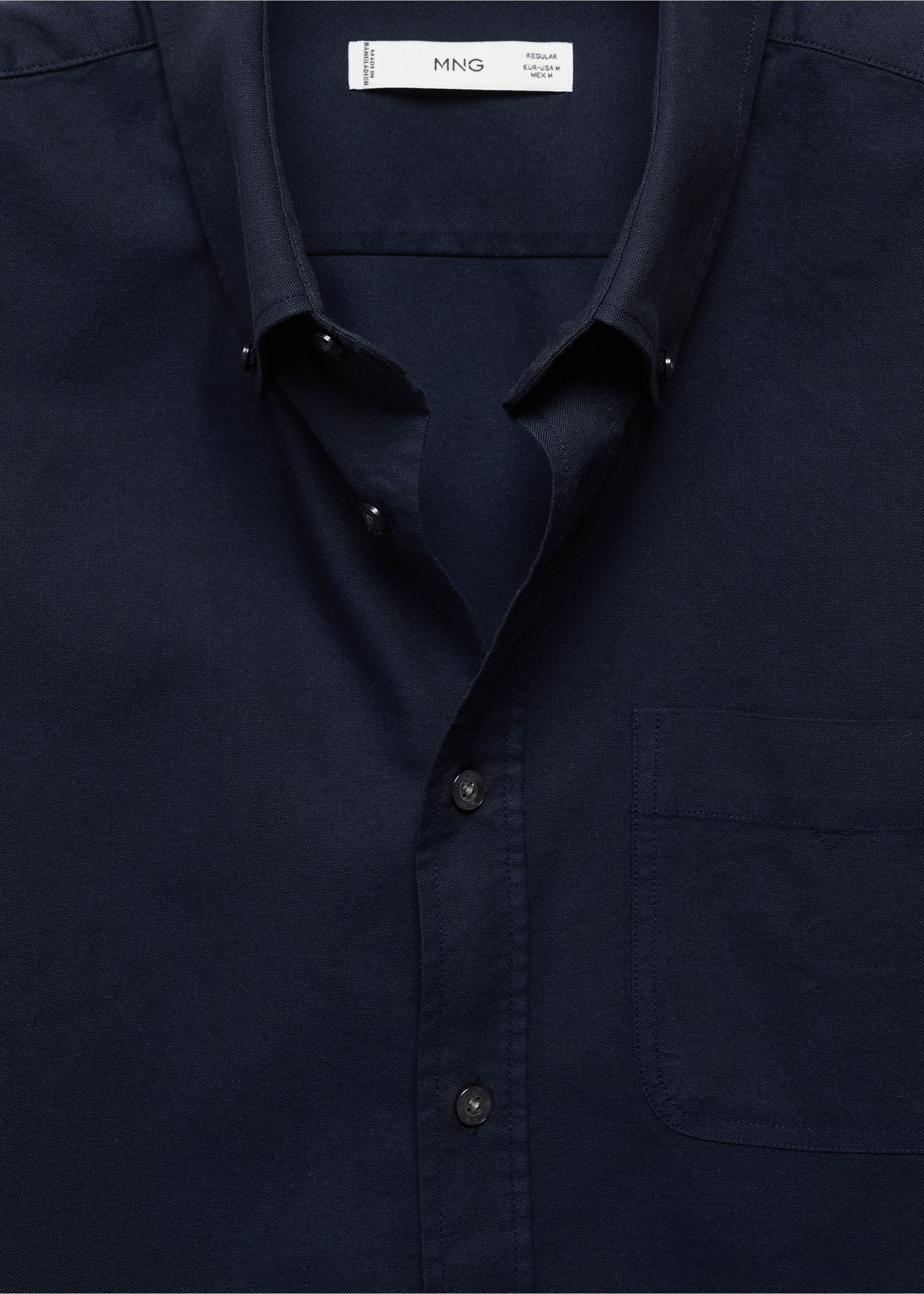 Regular fit Oxford cotton shirt - Details of the article 8