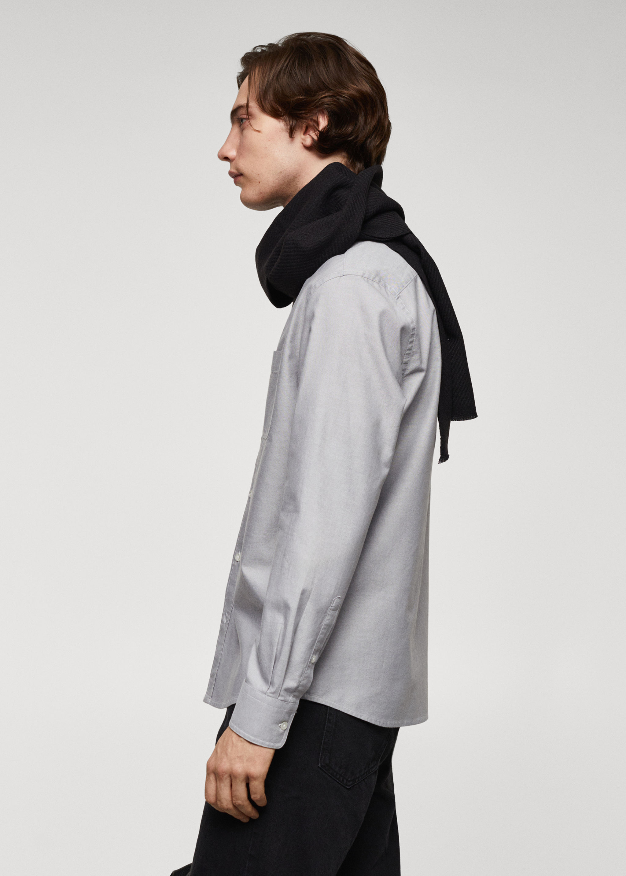 Regular fit Oxford cotton shirt - Details of the article 2